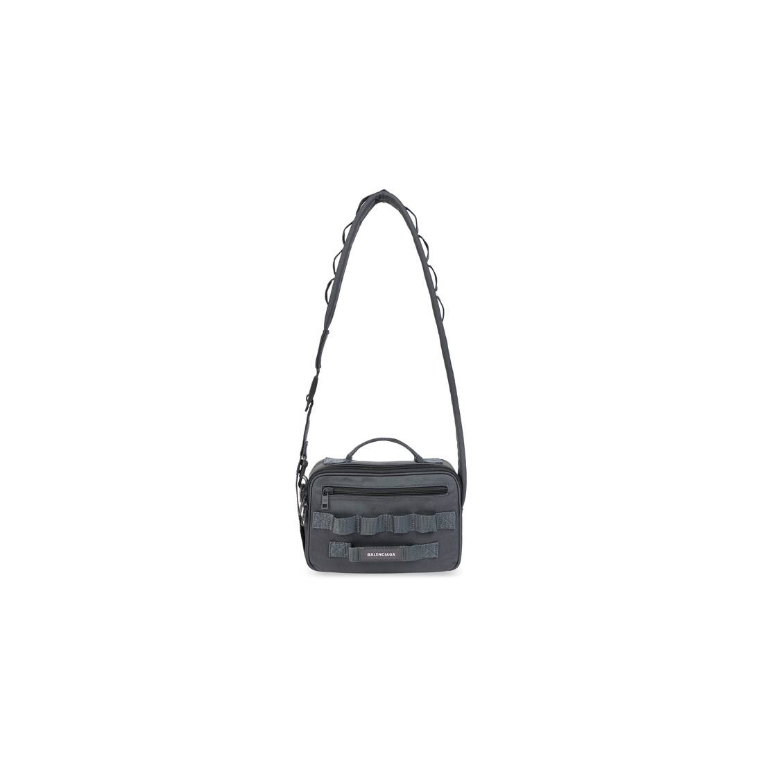 Men's Army Pouch With Strap in Grey - 1