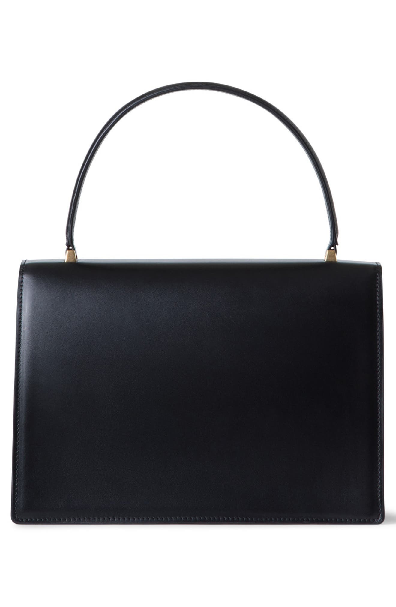 Akris Medium Alice Leather Top Handle Bag in Black at Nordstrom - 2