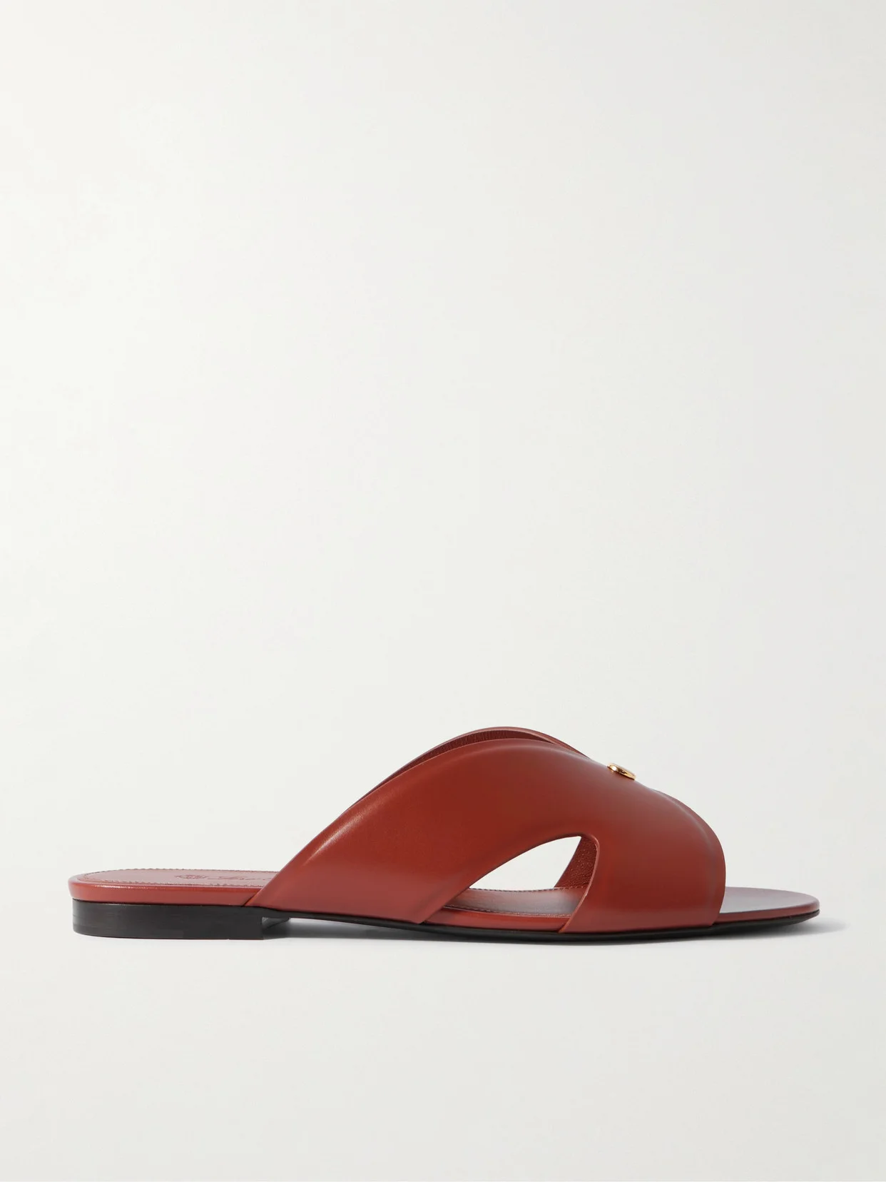 Vera Cutout Studded Leather Sandals - 1