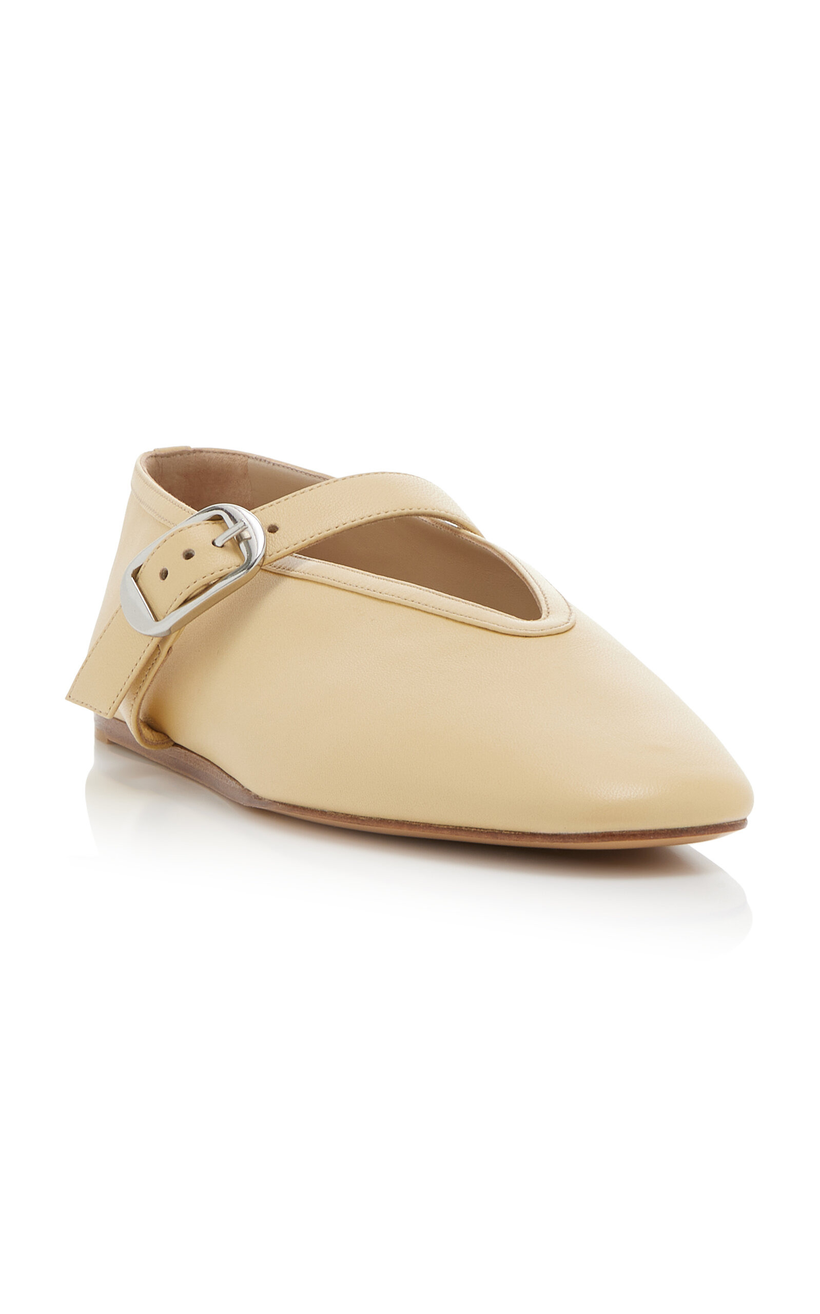 Stella Leather Mary Jane Flats yellow - 4