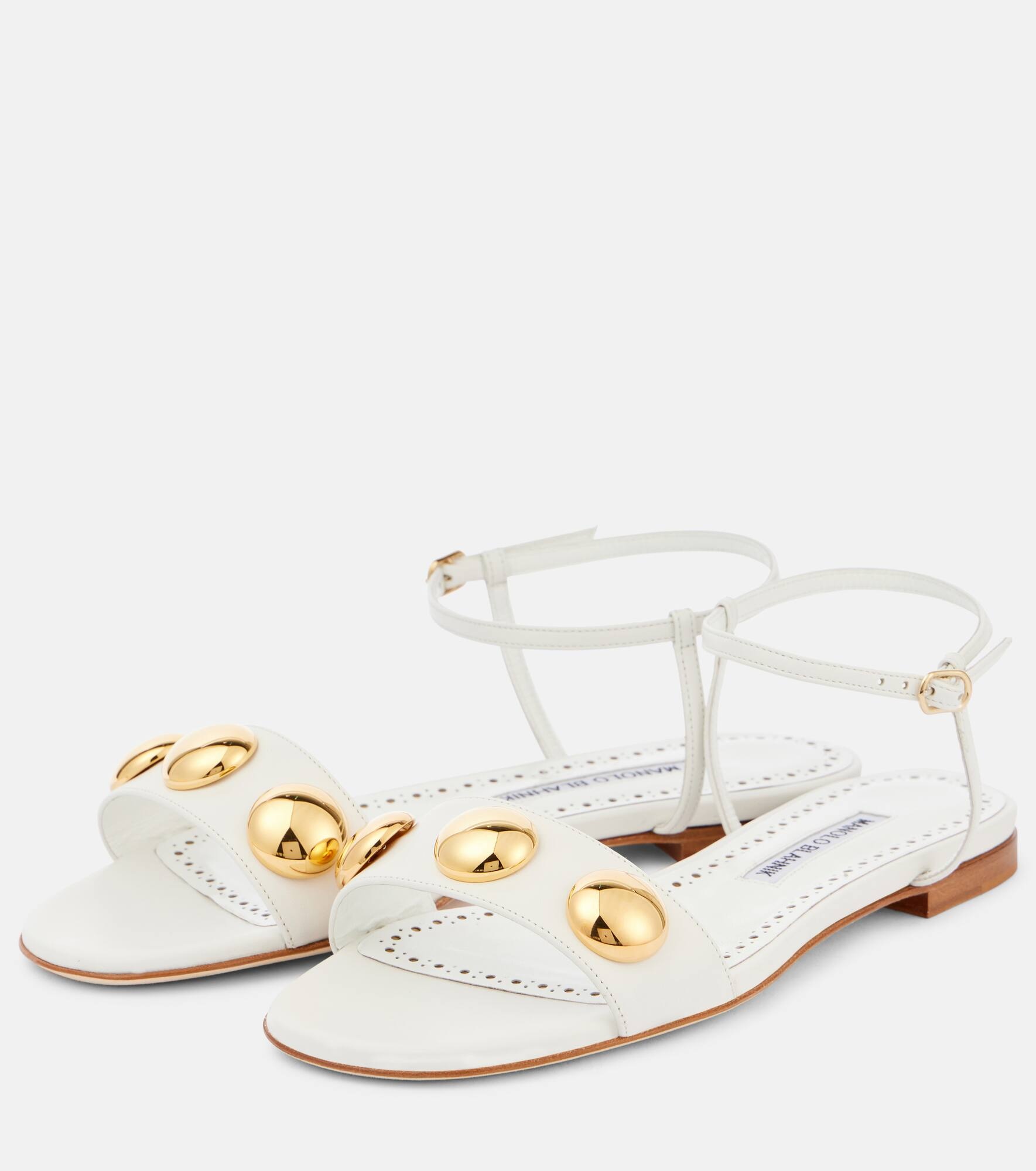 Chaouhen embellished leather sandals - 5