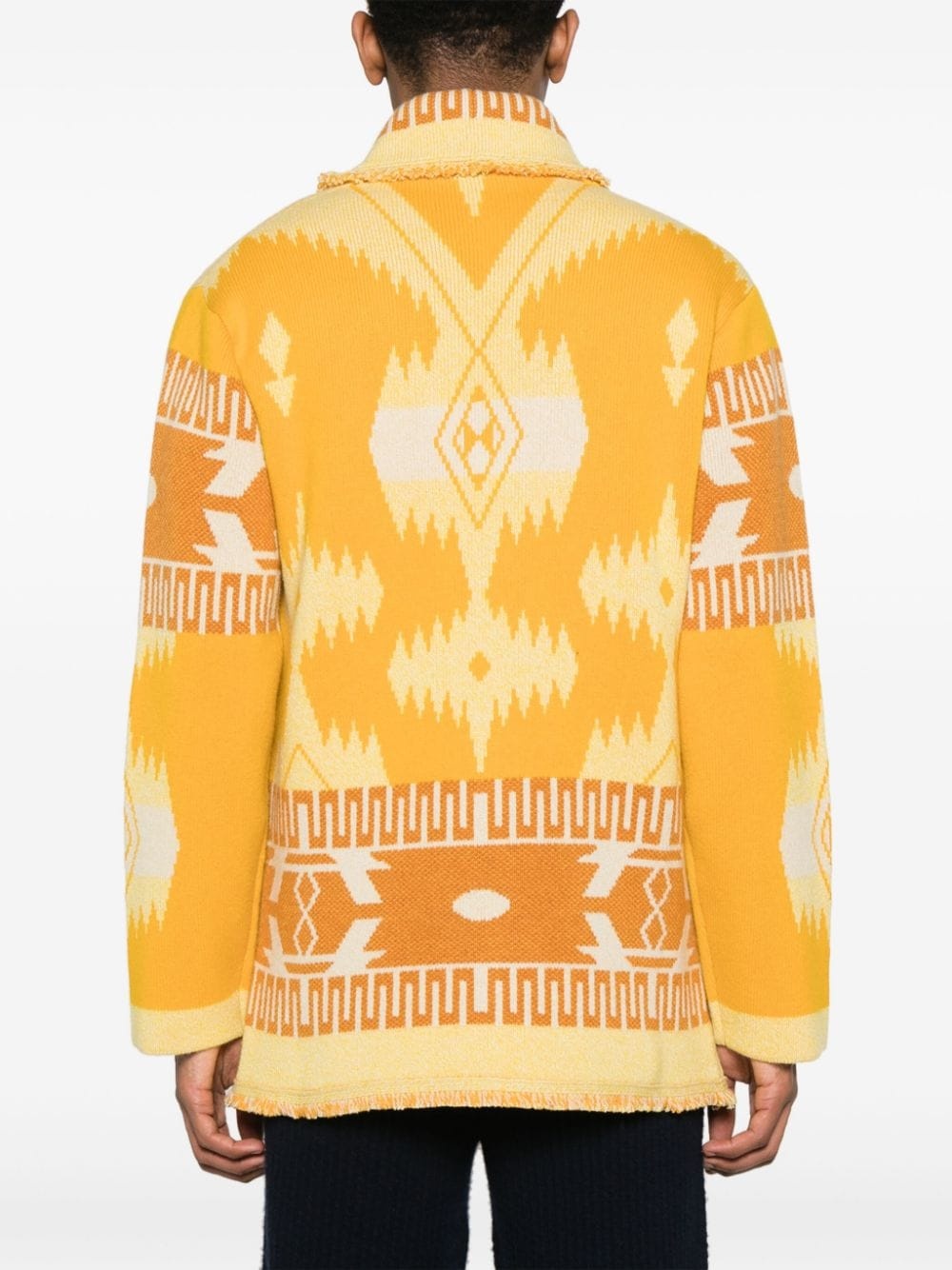 Icon pattern-jacquard cardigan - 4