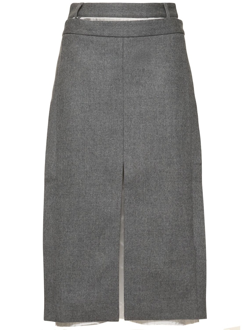 Andes apron tailored midi skirt - 1