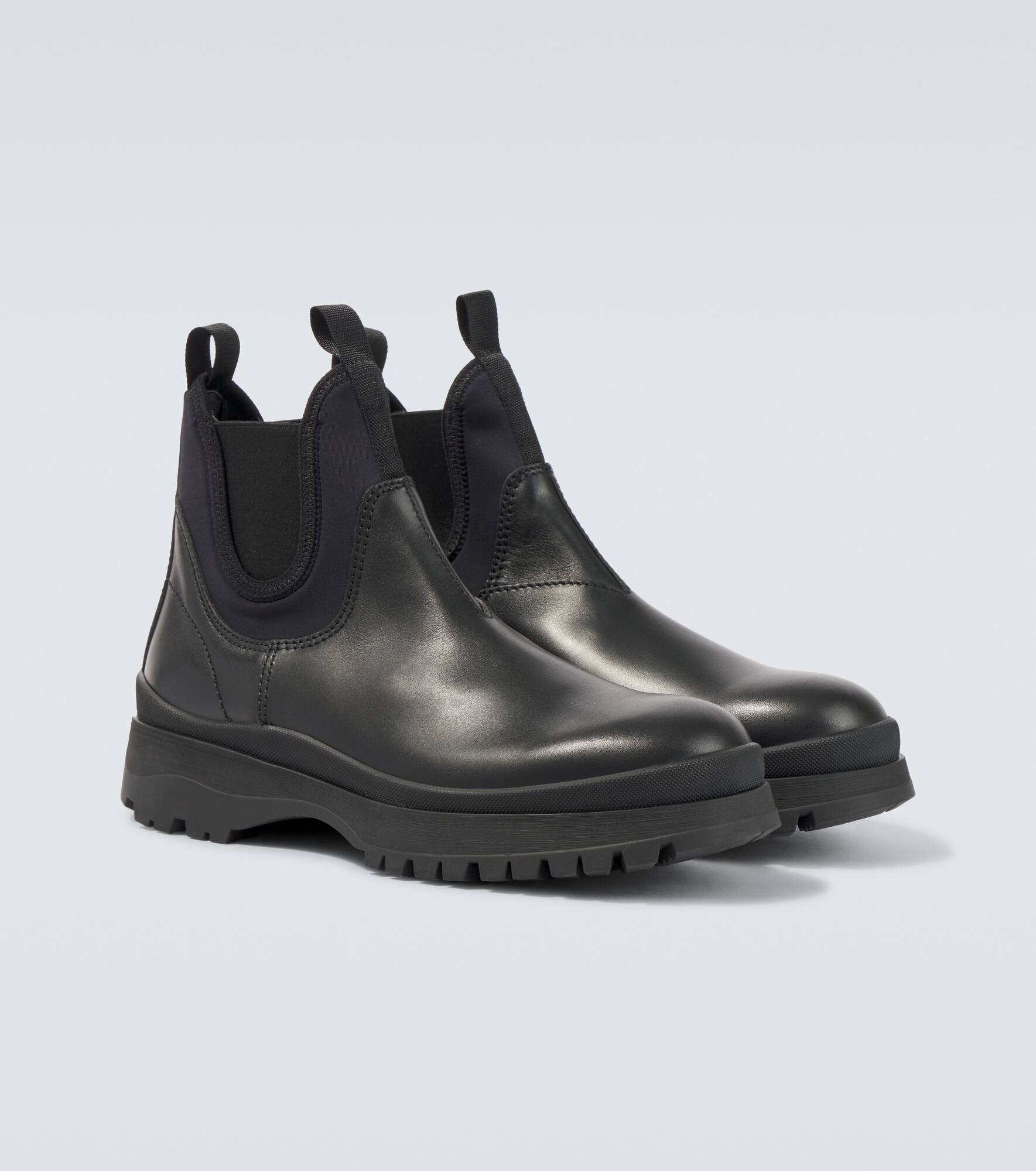 Leather Chelsea boots - 5