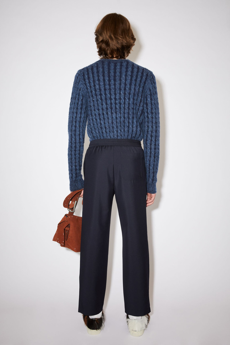 Mohair-blend Trousers - Navy 3