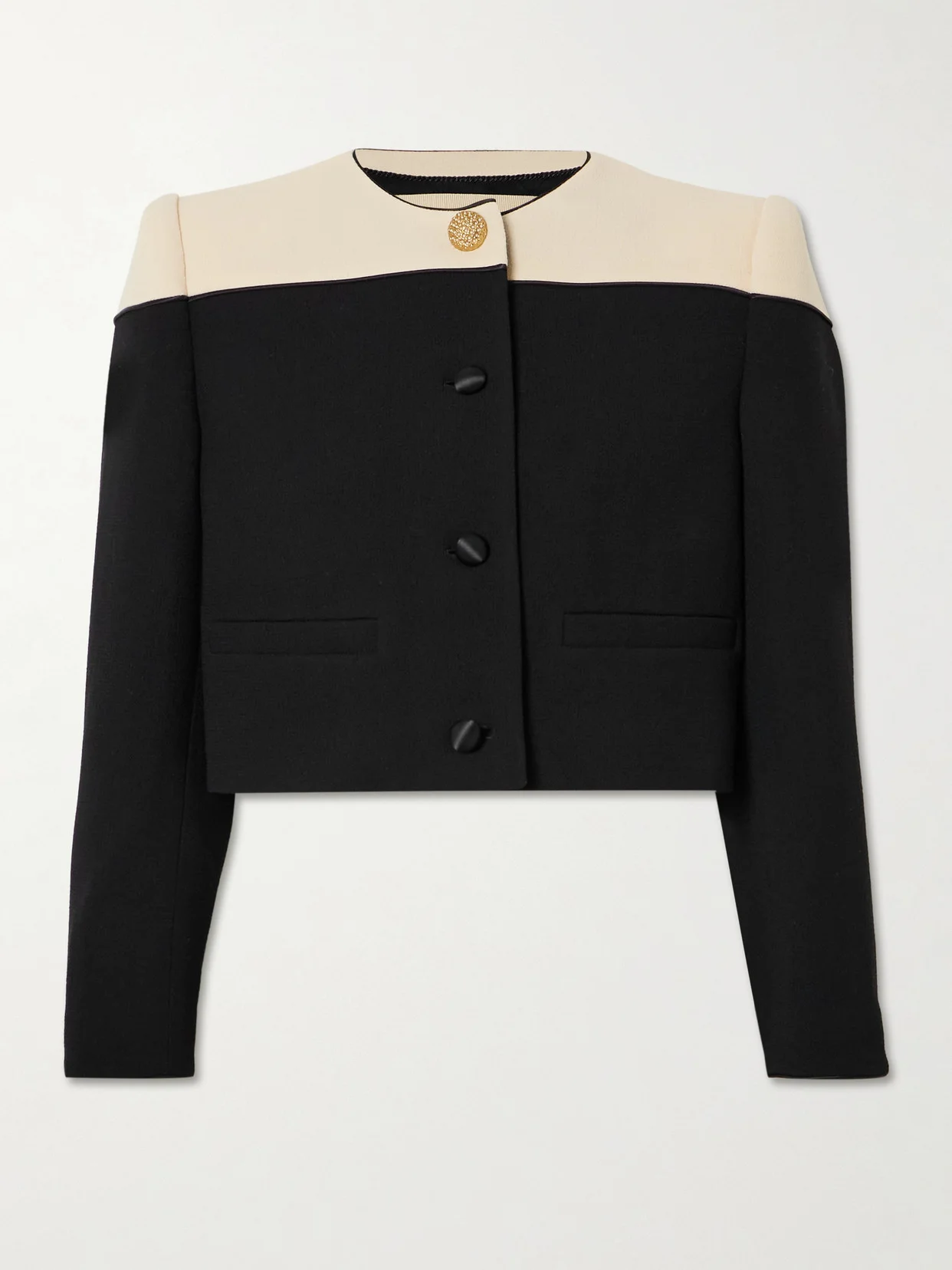 Two-tone Wool Jacket - 1