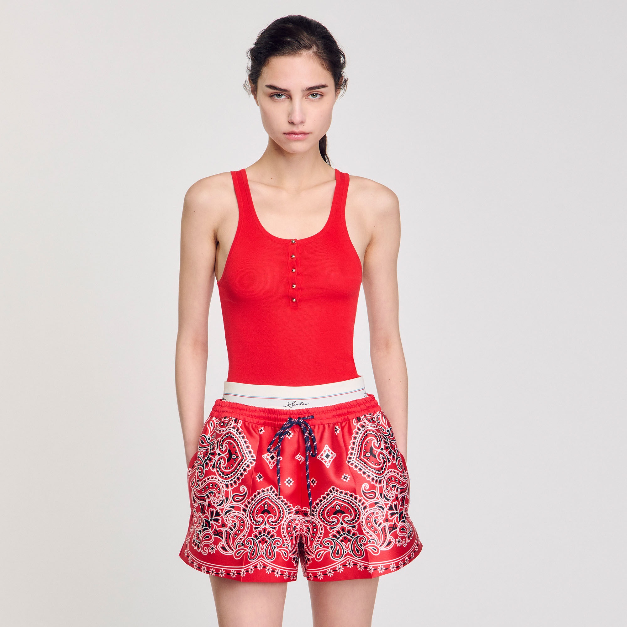 RIB KNIT VEST TOP - 4