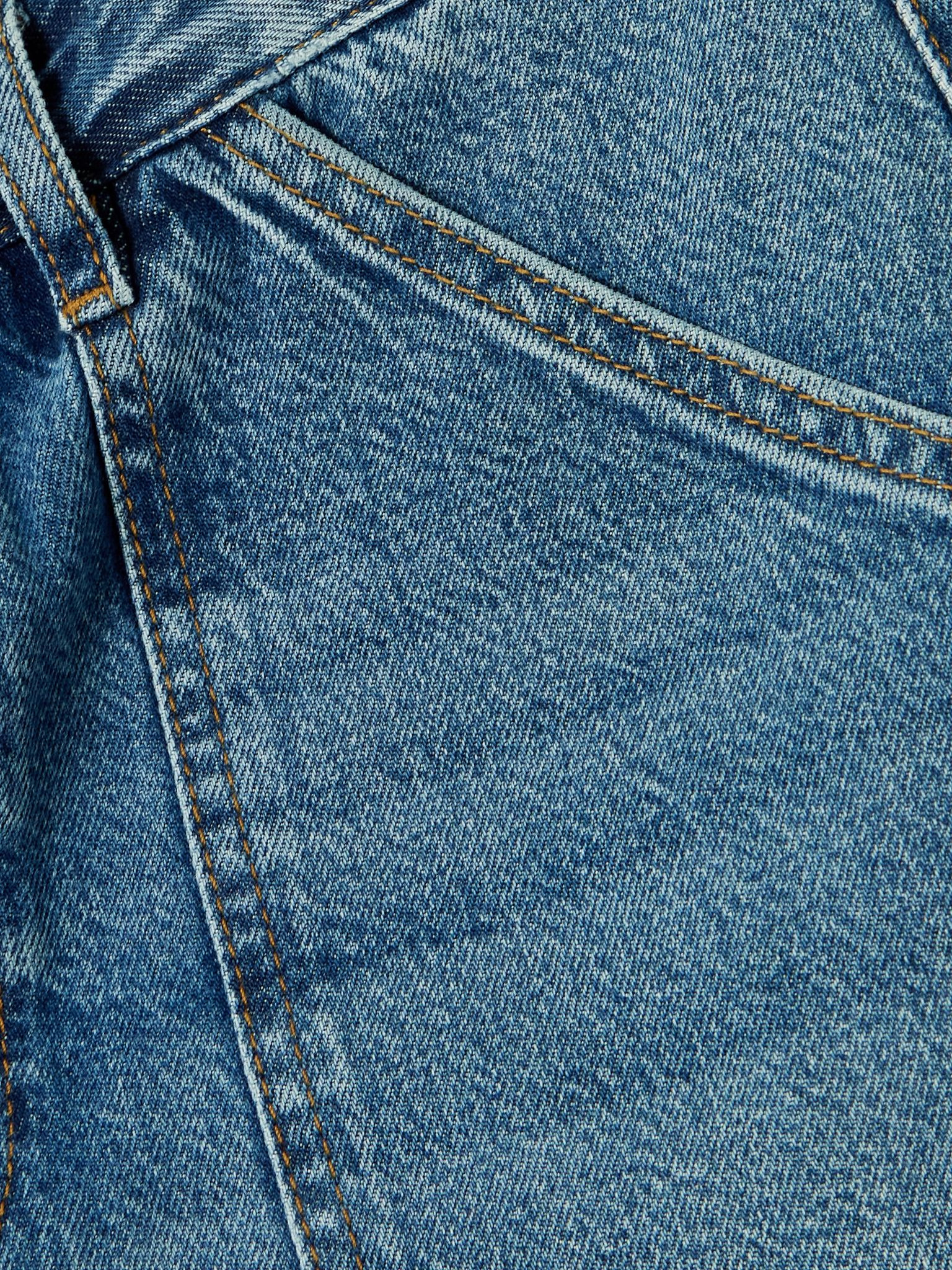 The Utility organic denim shorts Mid denim - 5