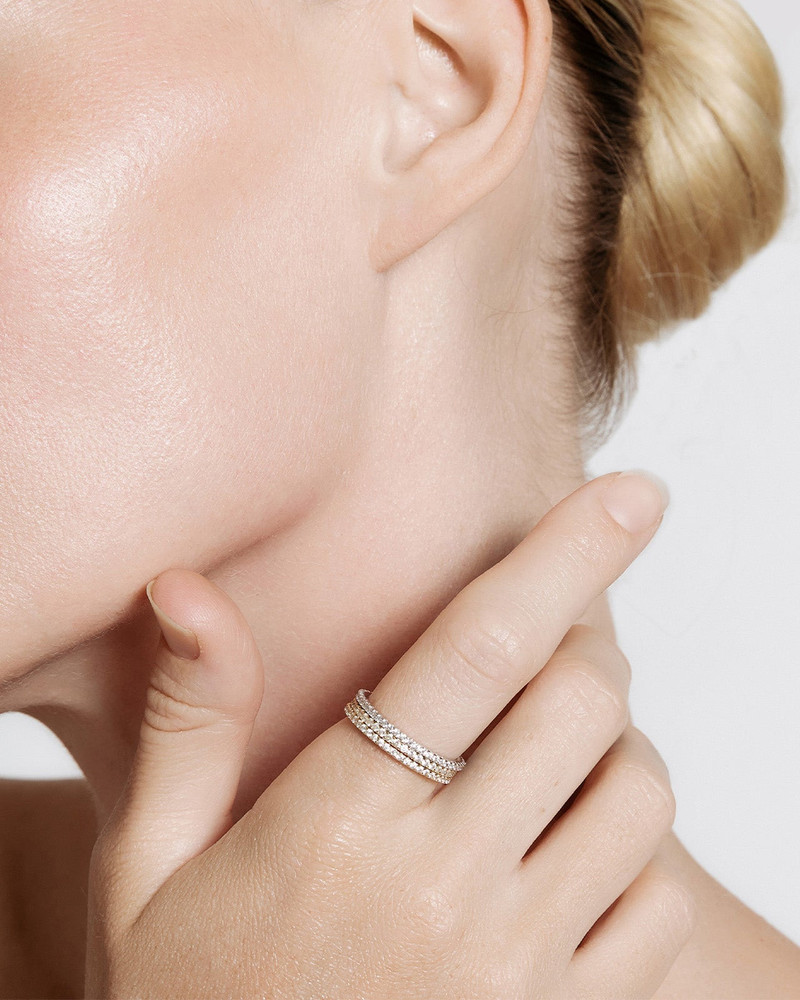 Splendid Shashi Gaia Pave Ring Set outlook