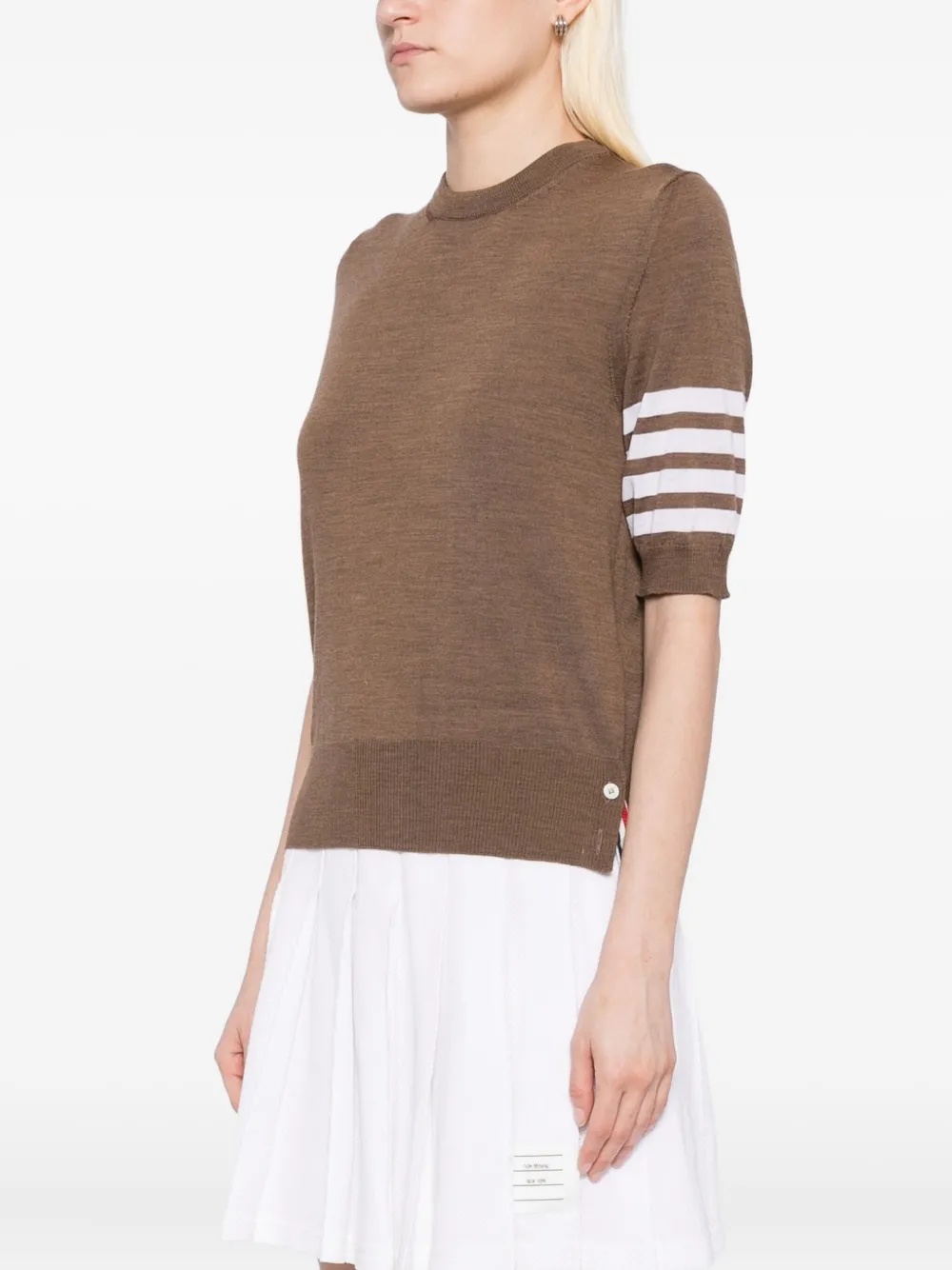 THOM BROWNE - Women Jersey Stitch Short Sleeve T-shirt - 2