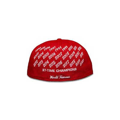 Supreme Supreme x New Era Champions Box Logo Hat 'Red' outlook