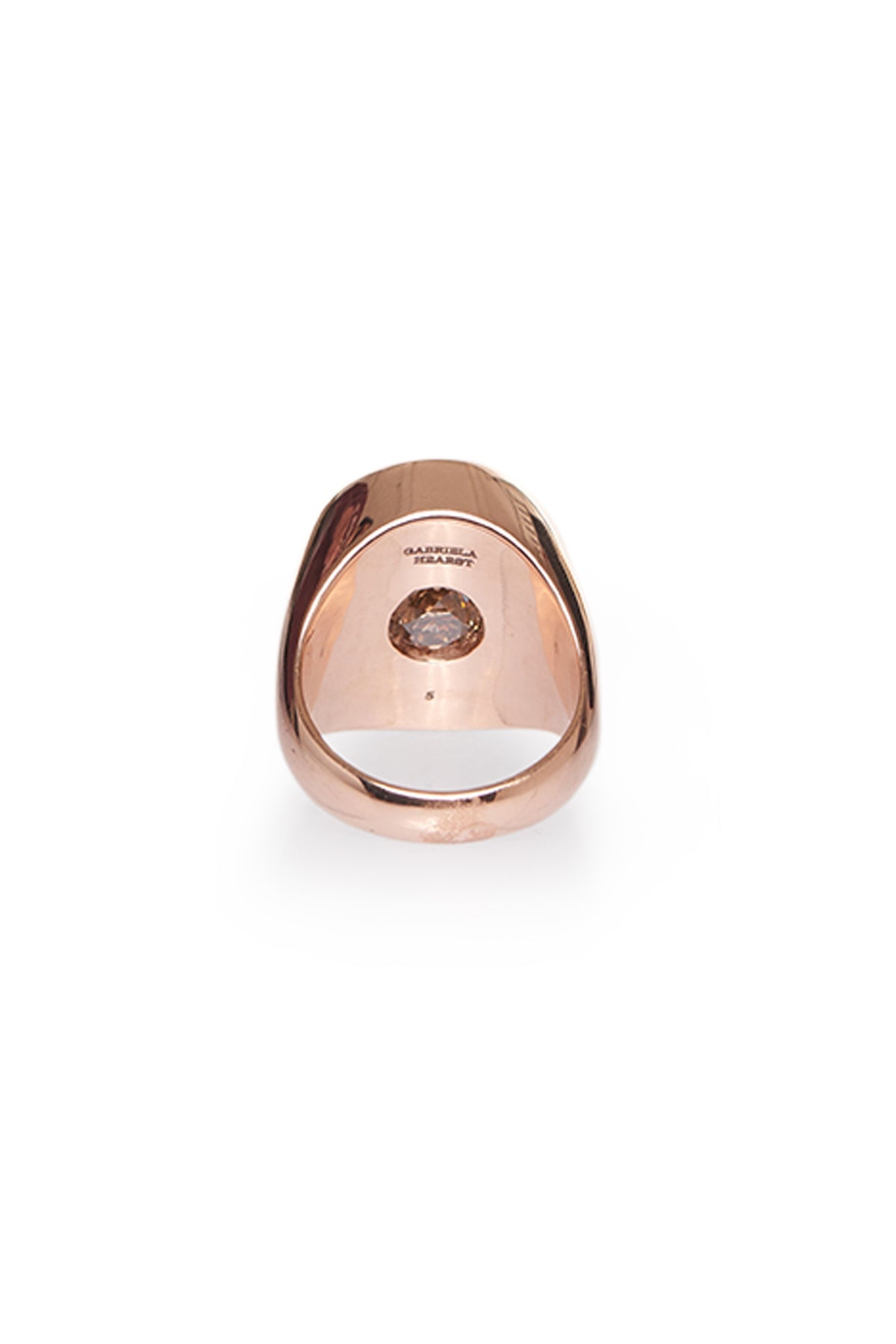 “One Ounce” Signet Ring In Rose Gold & Tiger's Eye - 2