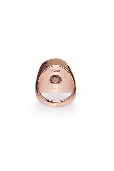GABRIELA HEARST “One Ounce” Signet Ring In Rose Gold & Tiger's Eye outlook