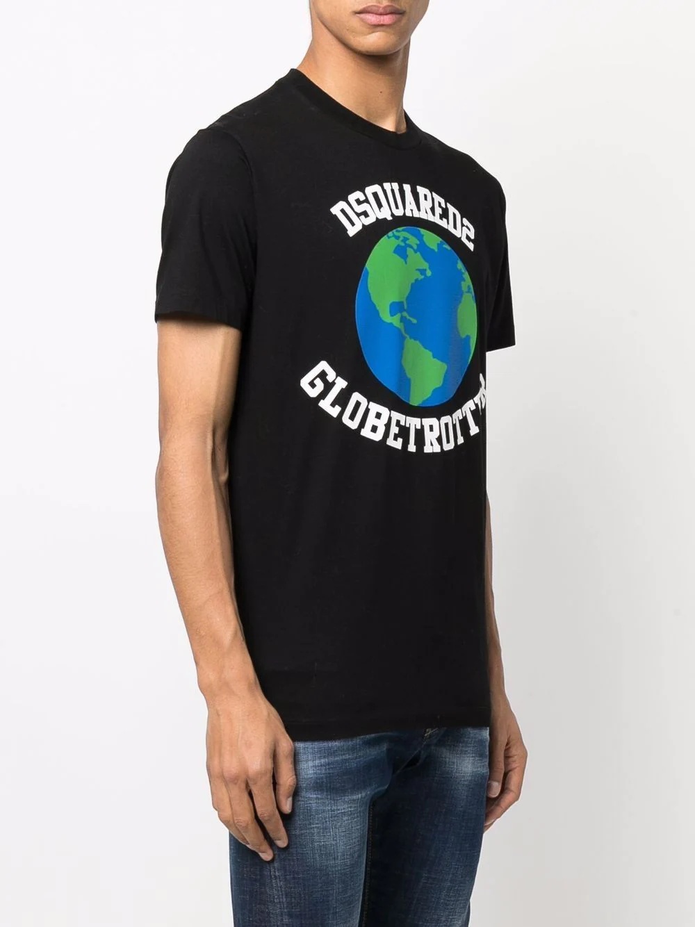 Globetrotter logo-print T-shirt - 3