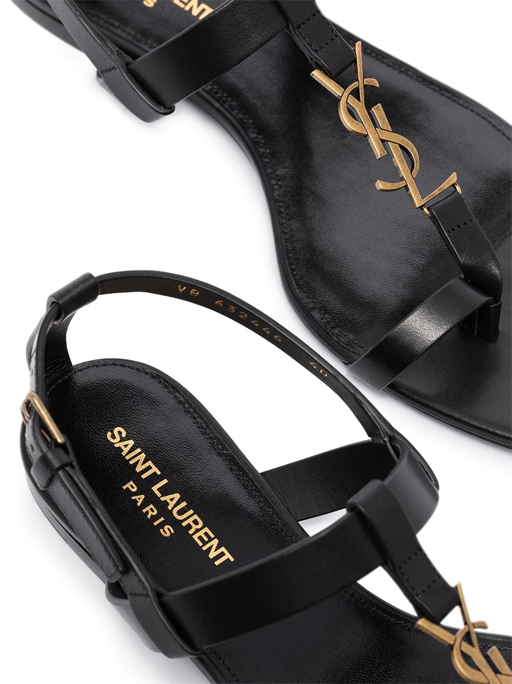 black Power Cassandra leather sandals - 2