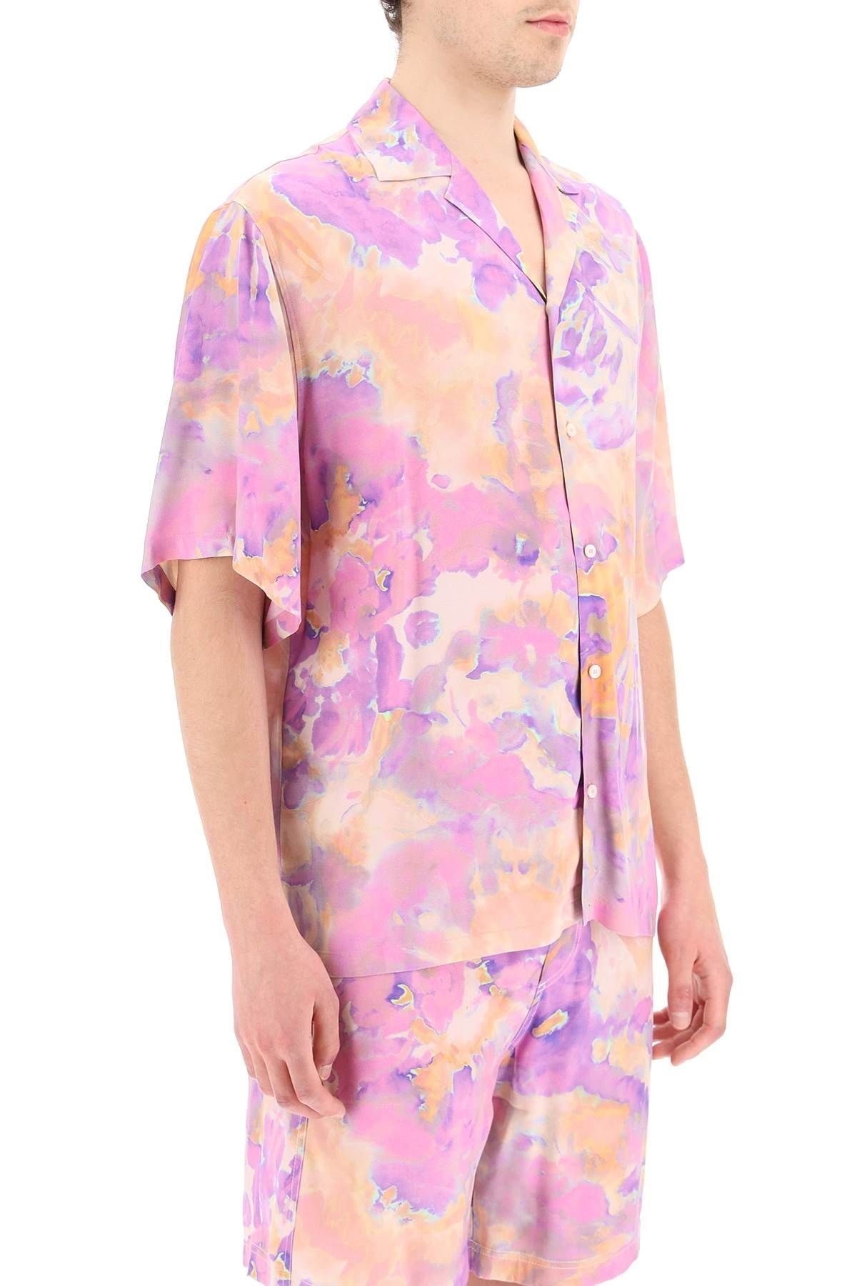 TIE-DYE SHIRT WITH SHELLS CAMO MOTIF - 3