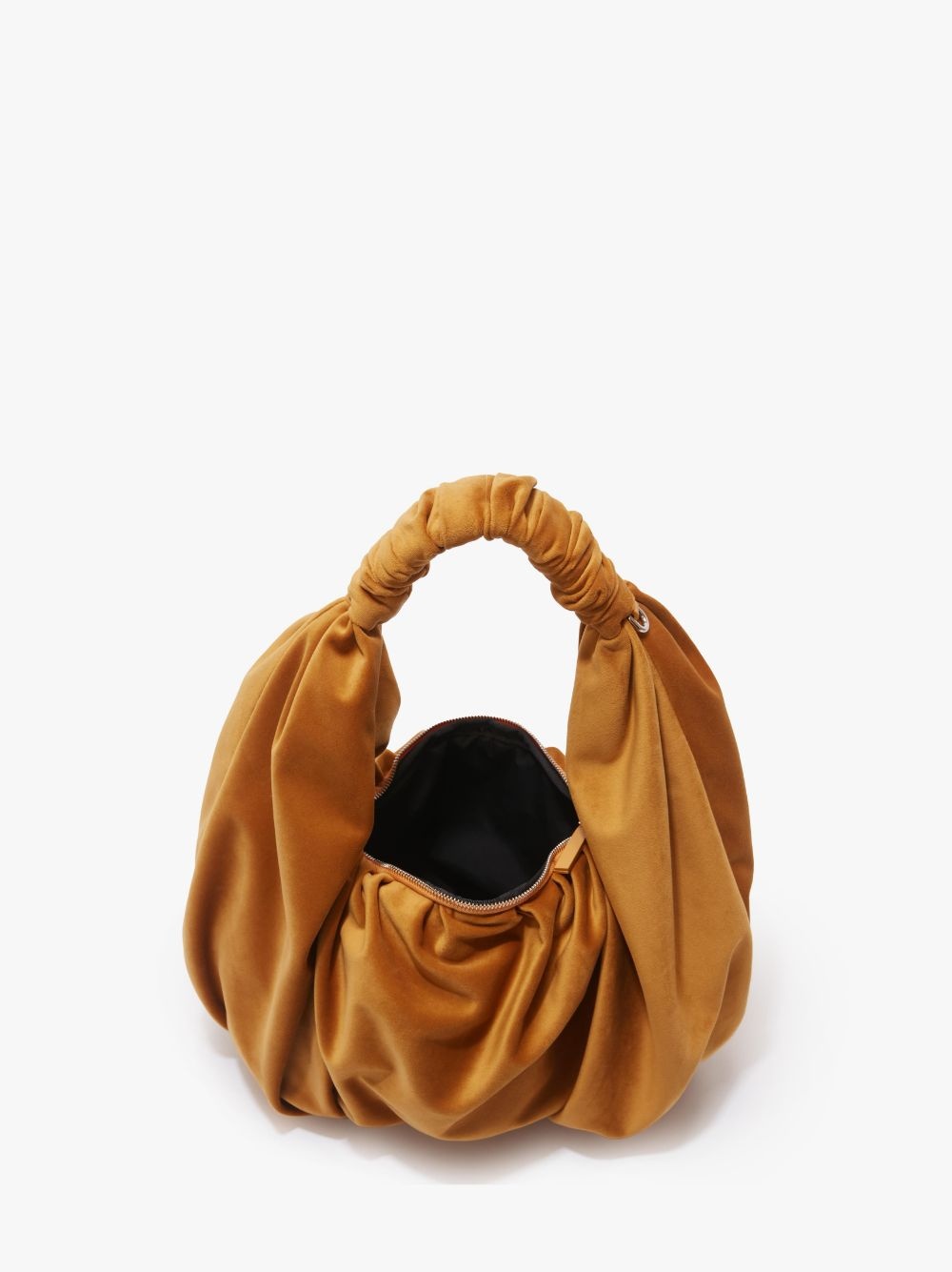 RUFFLE SHOPPER - VELVET SHOULDER BAG - 3