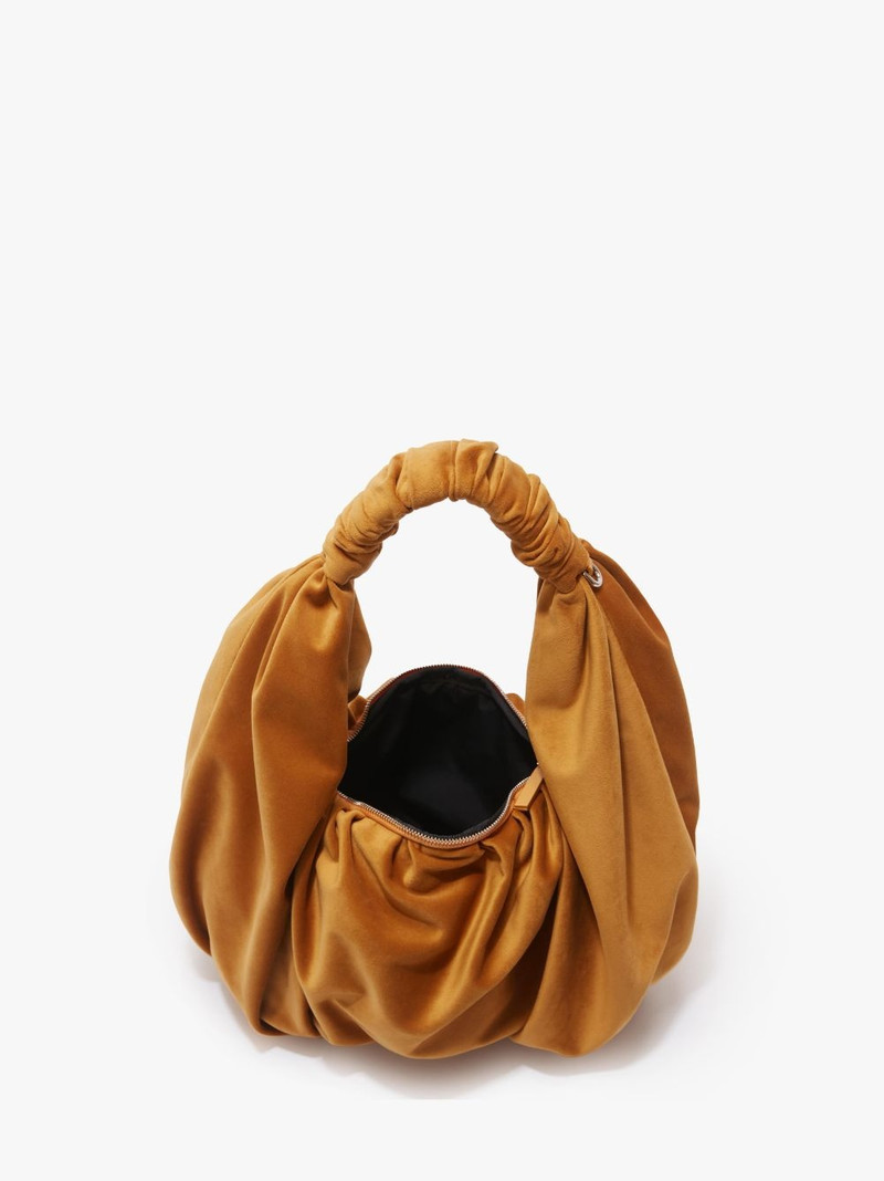 RUFFLE SHOPPER - VELVET SHOULDER BAG 3