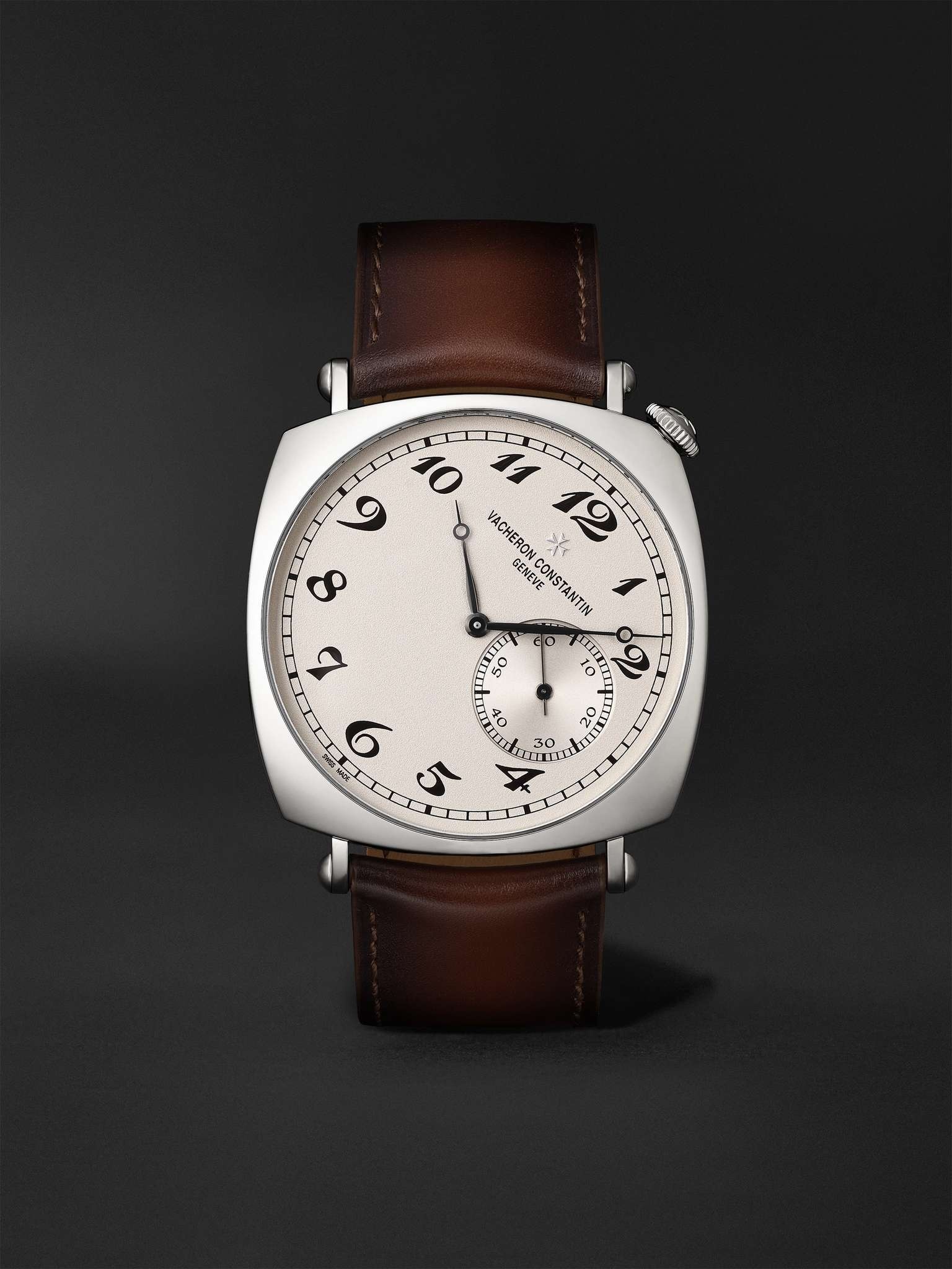 Historiques American 1921 Hand-Wound 40mm 18-Karat White Gold and Leather Watch, Ref. No. 82035/000G - 1