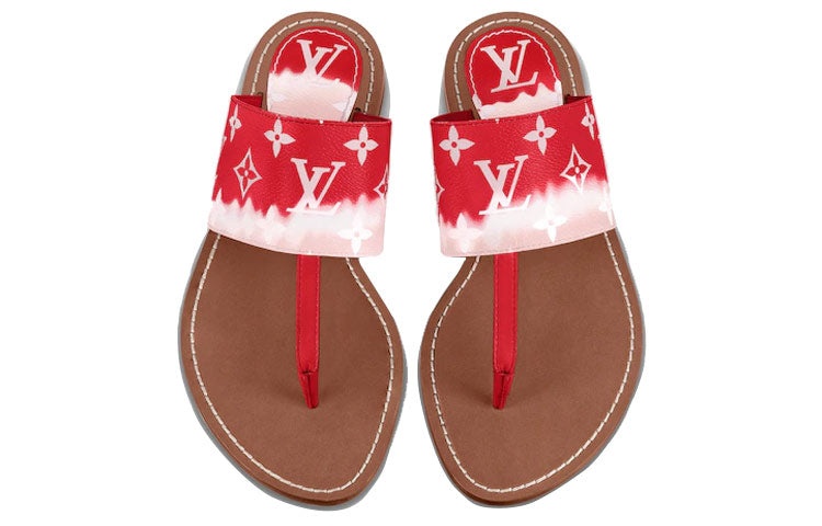 (WMNS) LOUIS VUITTON Palma Slides 'Red Monogram' 1A7TRA - 4