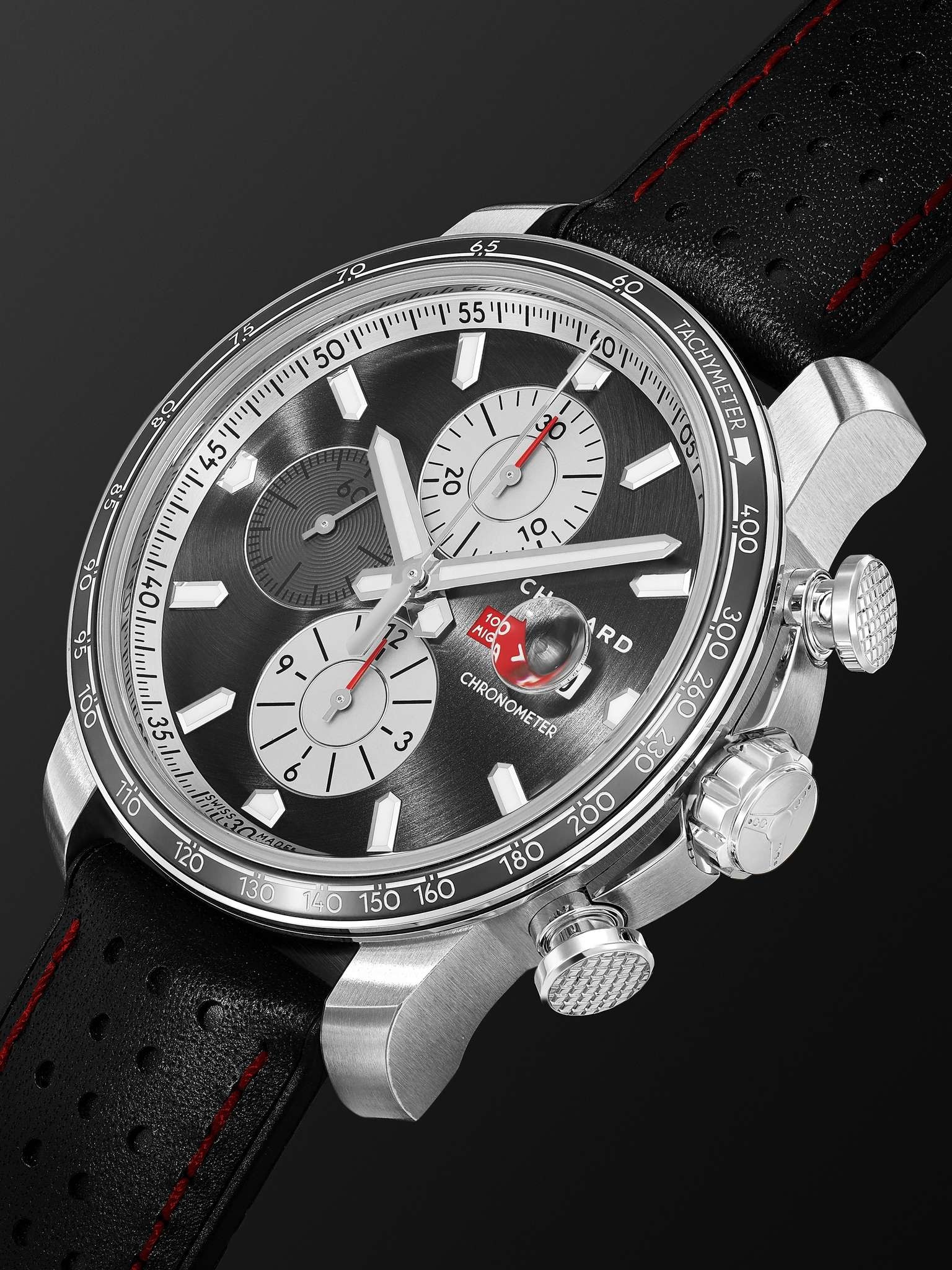 Mille Miglia 2021 Race Edition Limited Edition Automatic Chronograph 44mm Stainless Steel and Leathe - 4