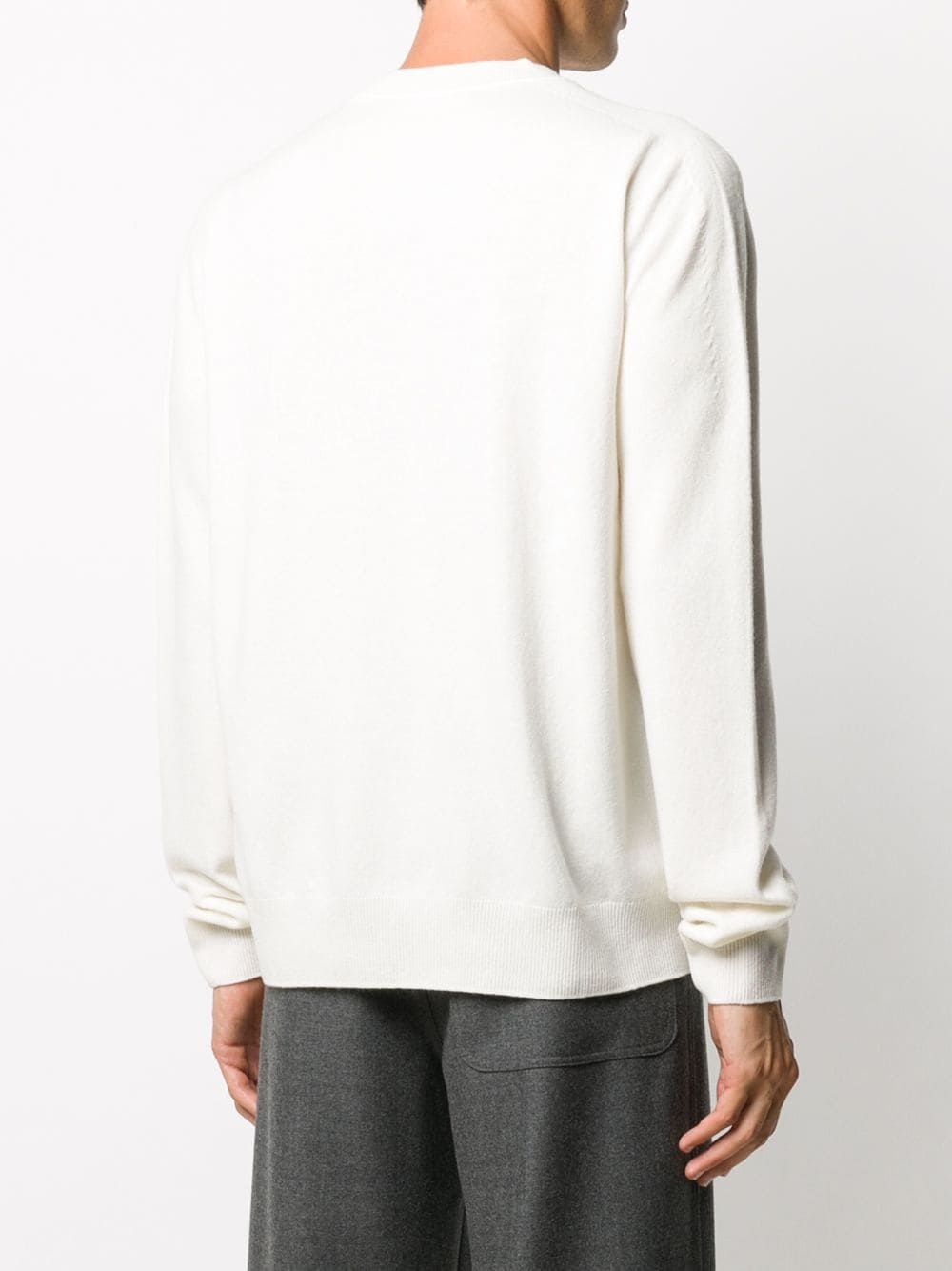 high-low hem knitted sweater - 4