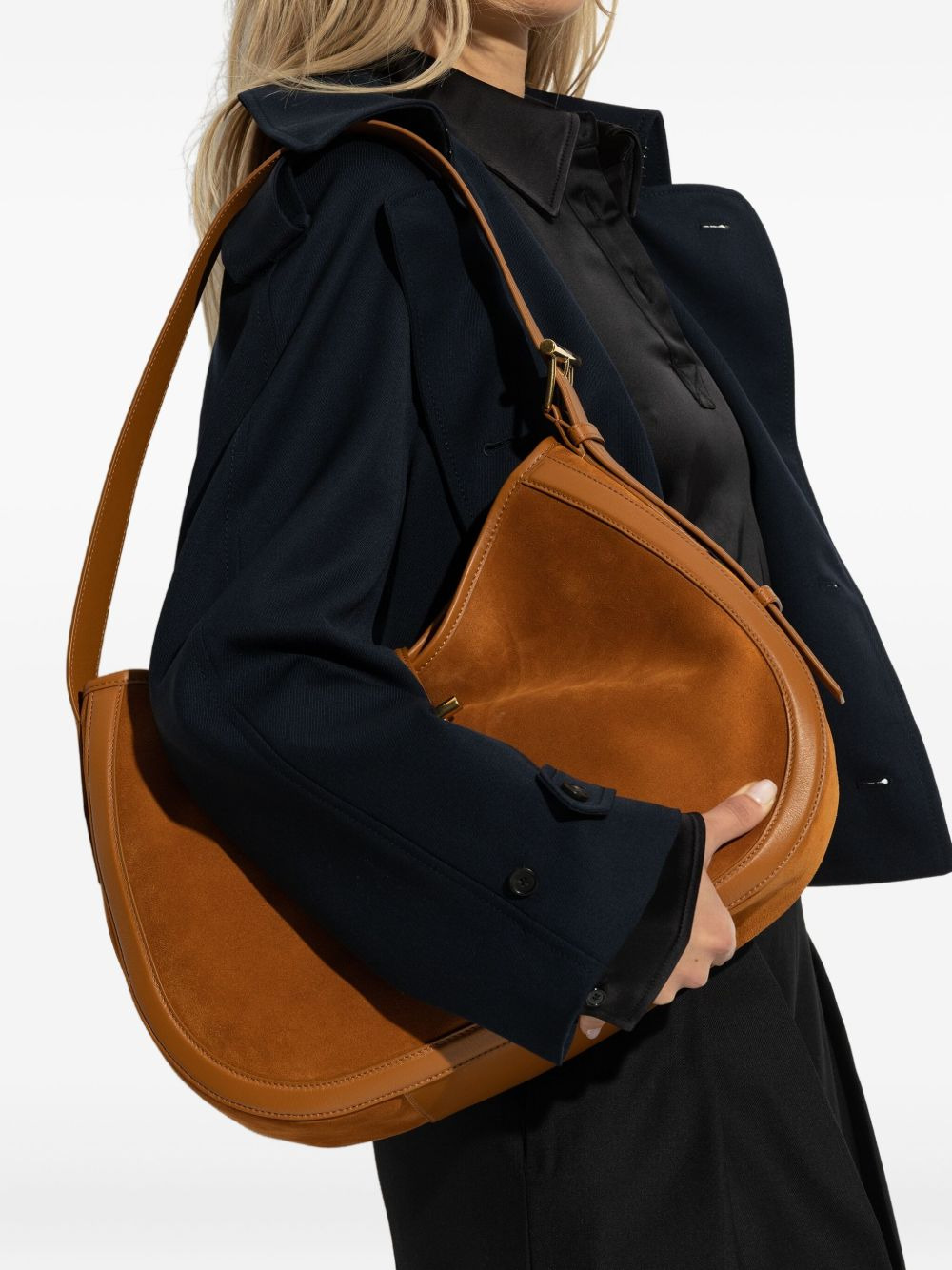 T-Bar suede shoulder bag - 2