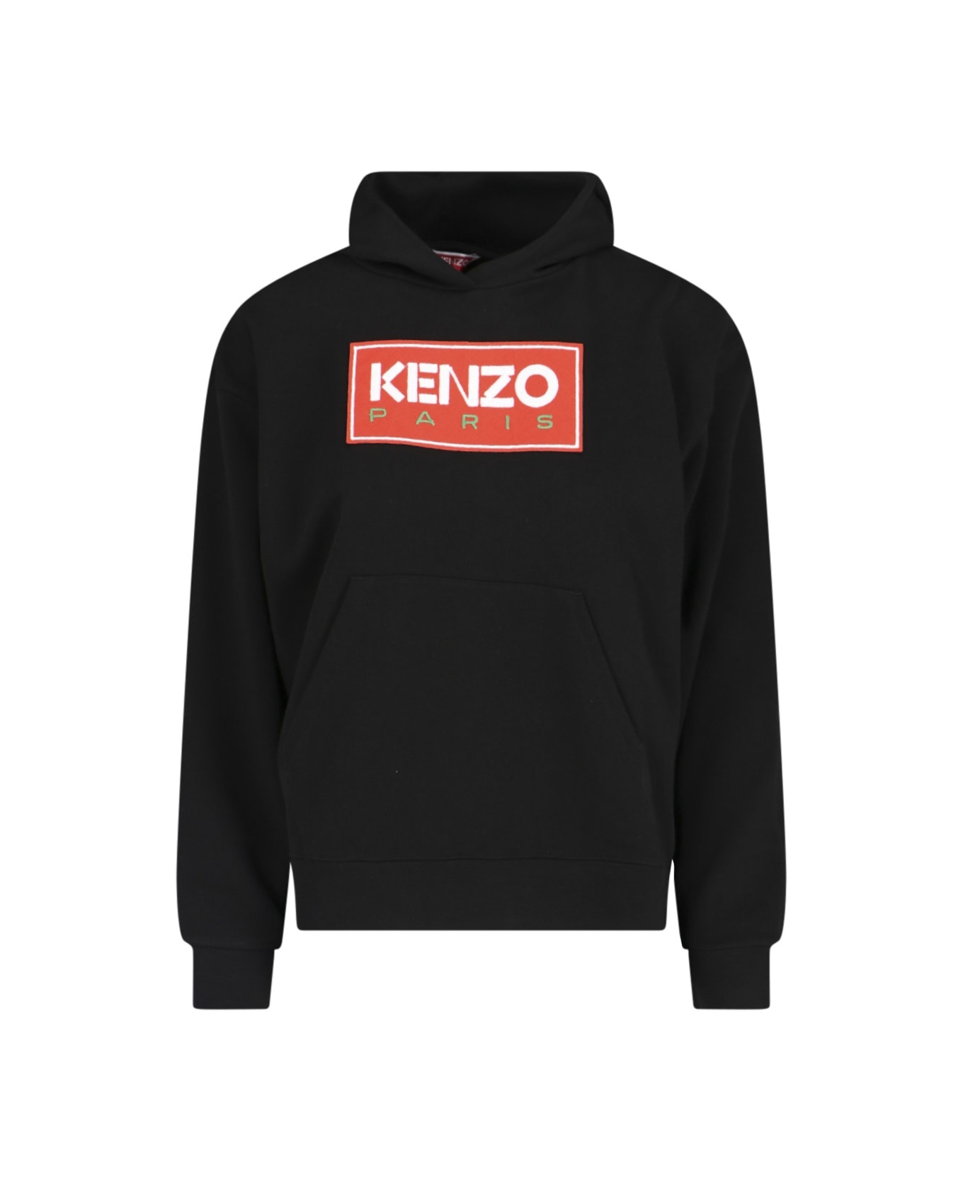 Logo Embroidered Hoodie - 1