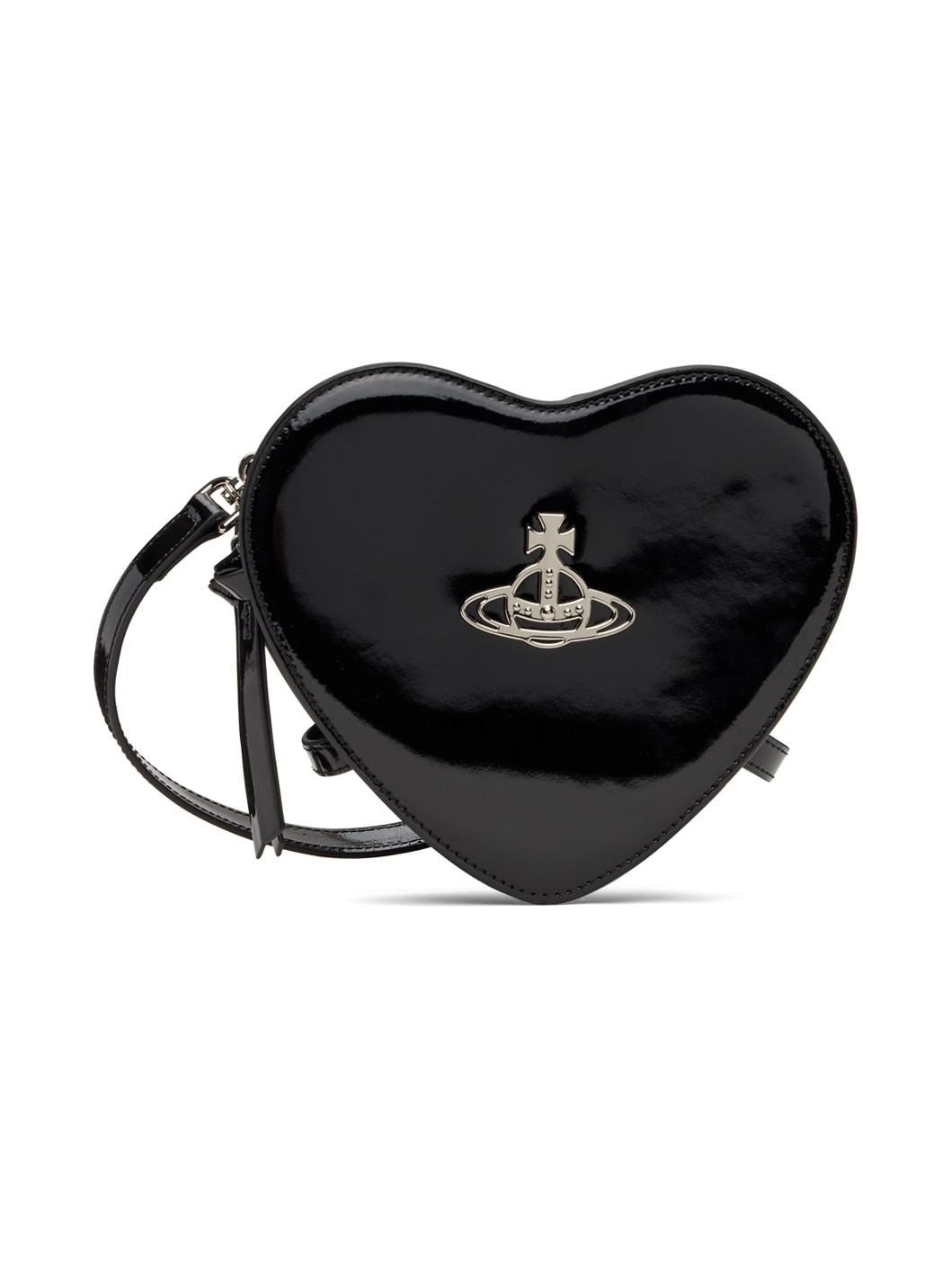 Black Louise Heart Crossbody Bag - 1