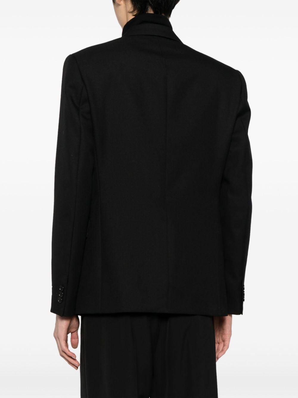 buckle-detail single-breasted blazer - 4