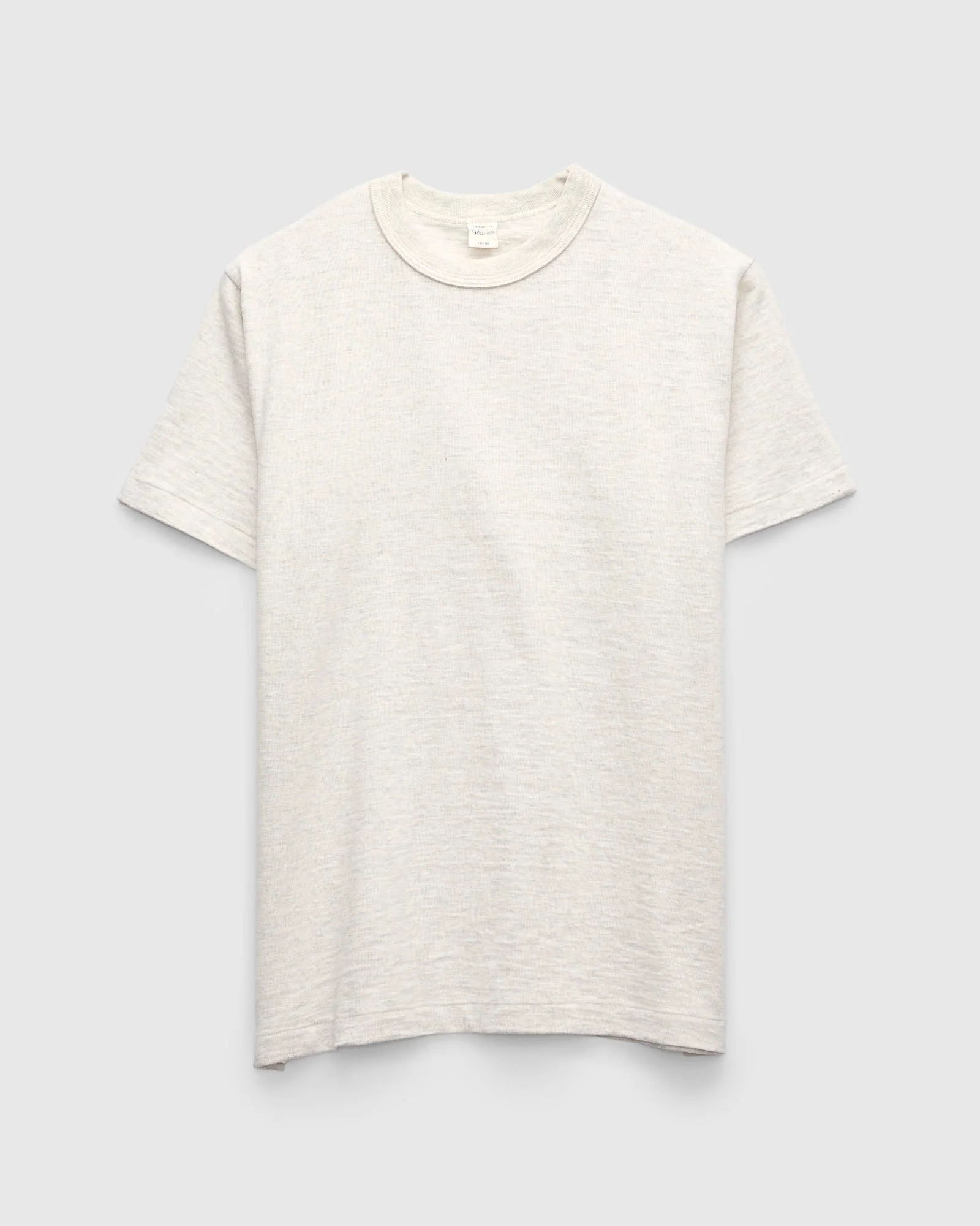 4601 Loopwheel Tee in Oatmeal - 1