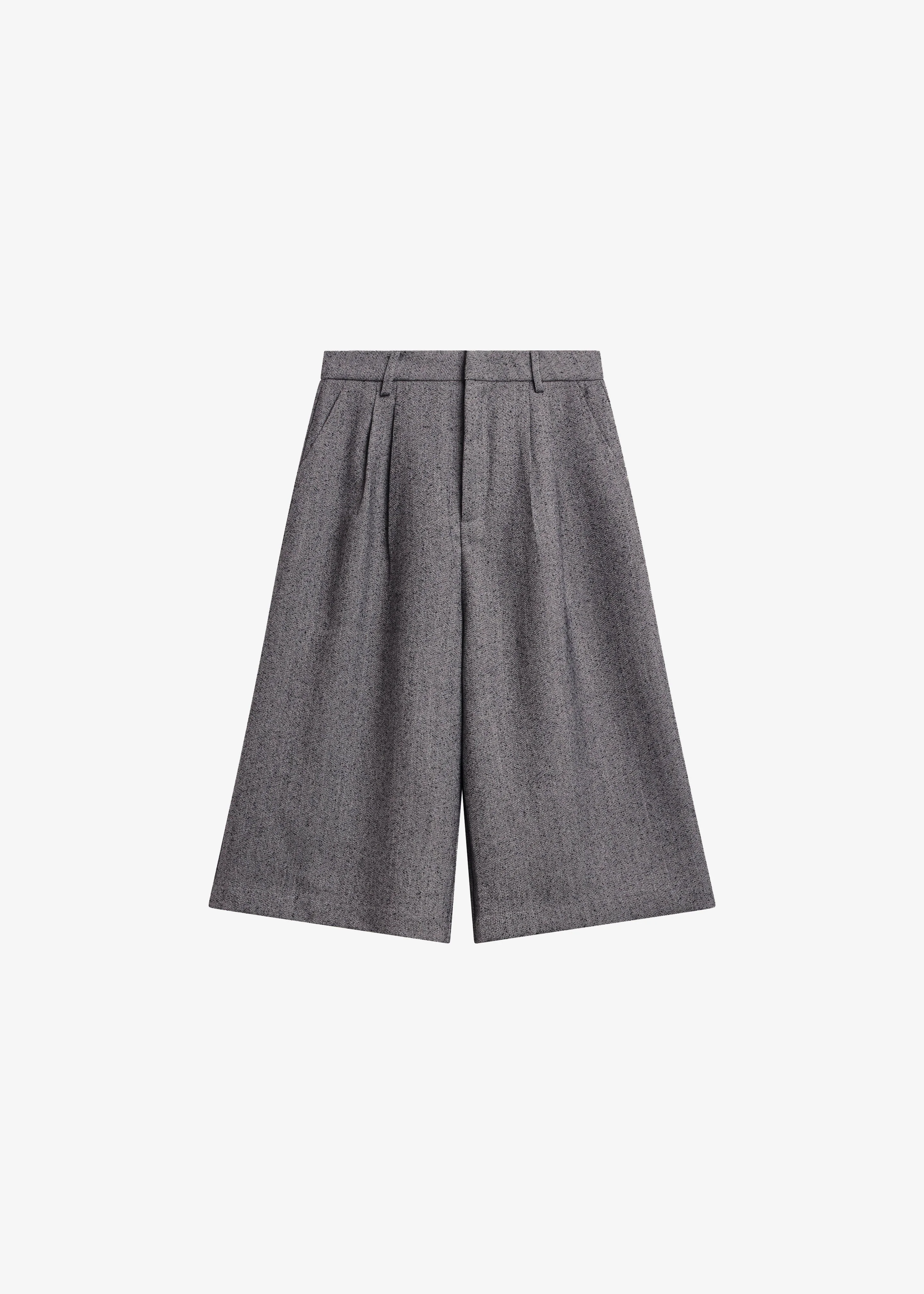 Dunley Bermuda Shorts - Charcoal Melange - 1