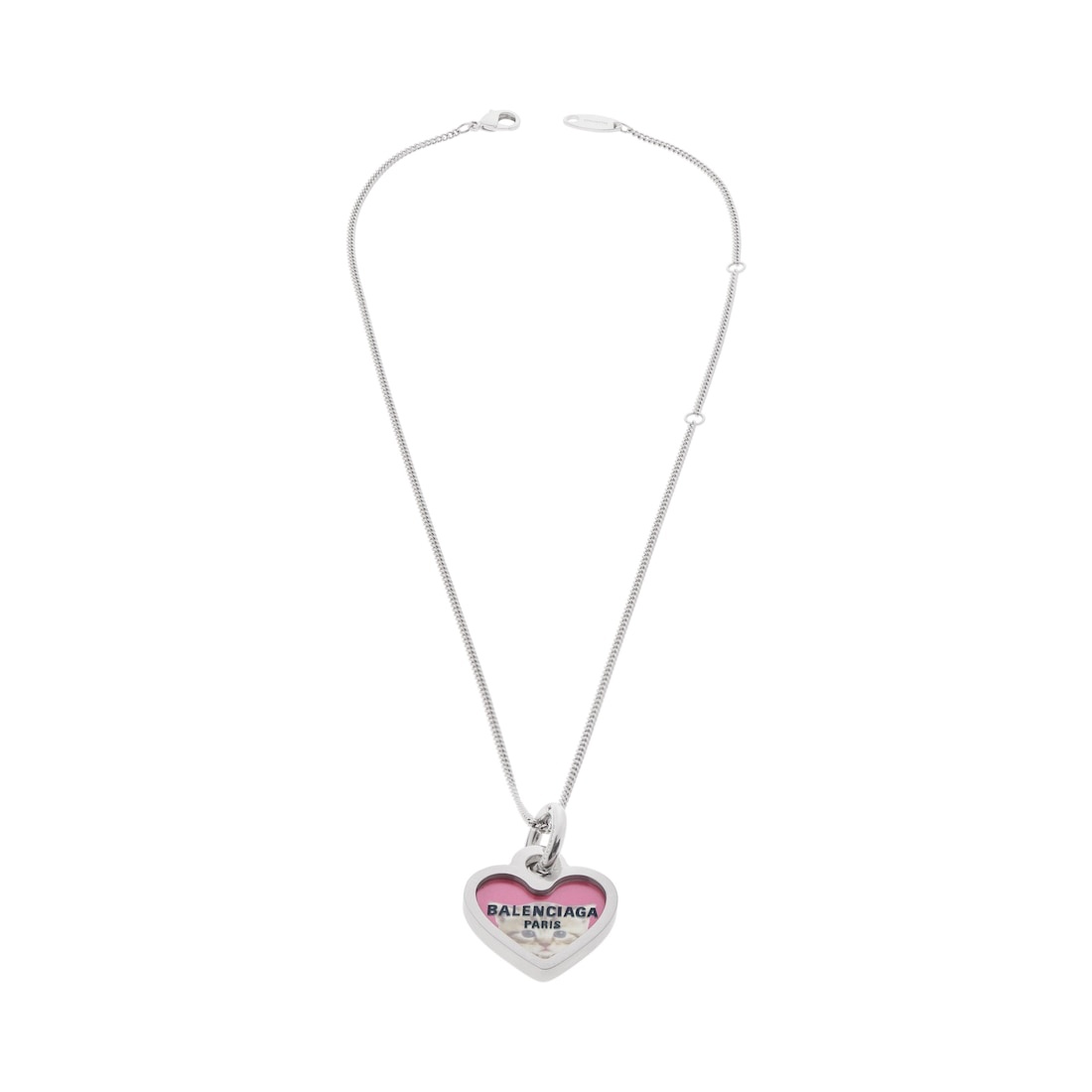 Darling Necklace in Silver/fushia - 2