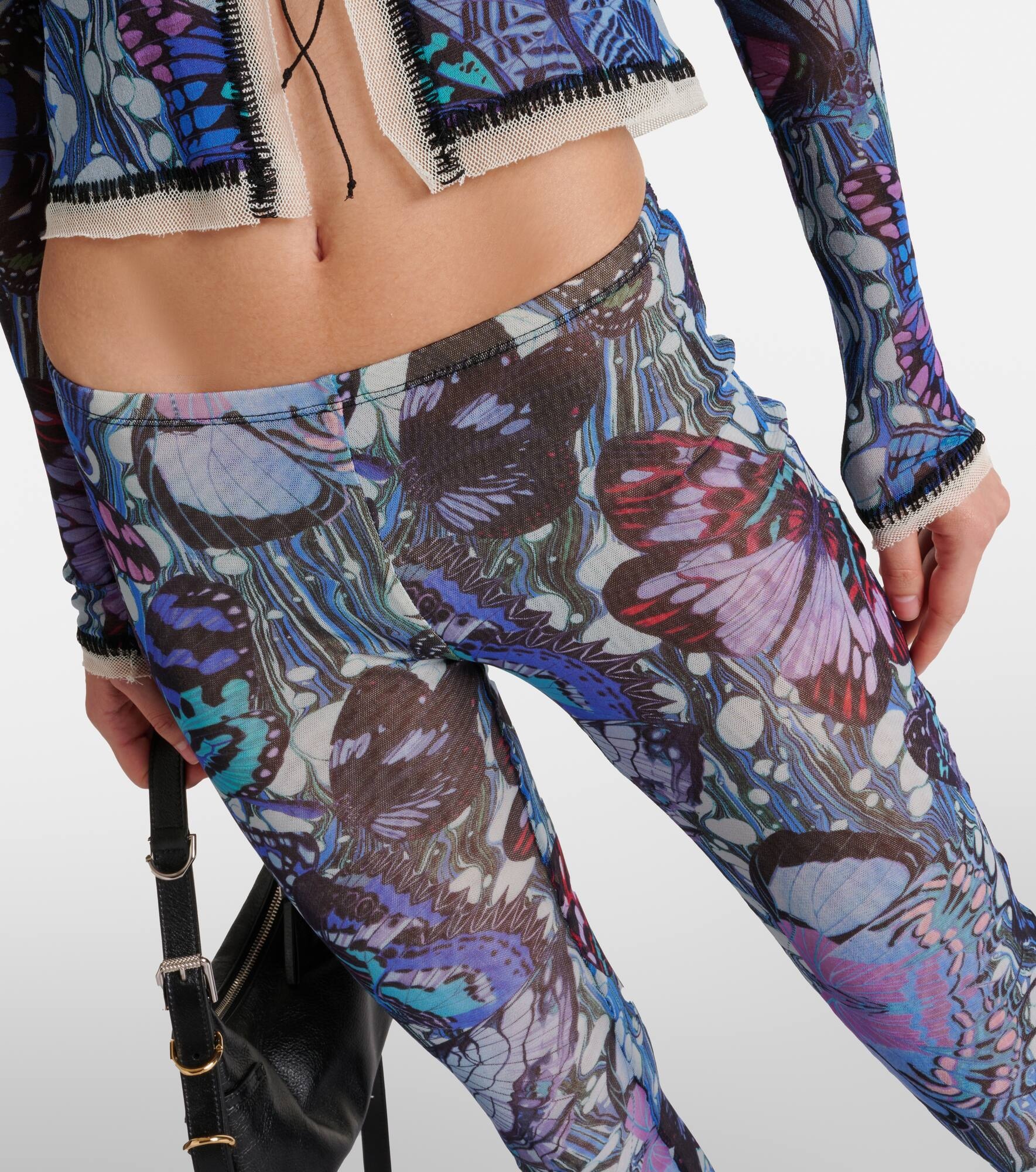 Papillon jersey flared pants - 4