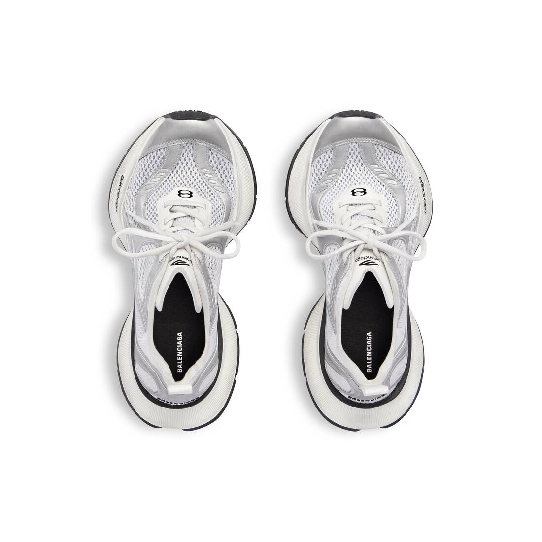 Men's Circuit Sneaker  in White/silver - 6