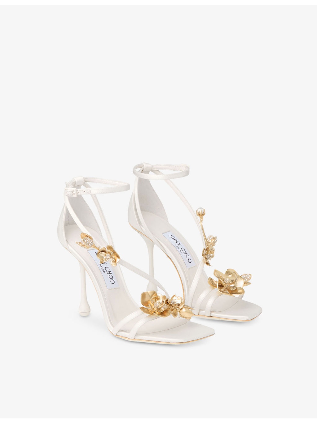 Zea 96 Satin Heeled Sandals - 3