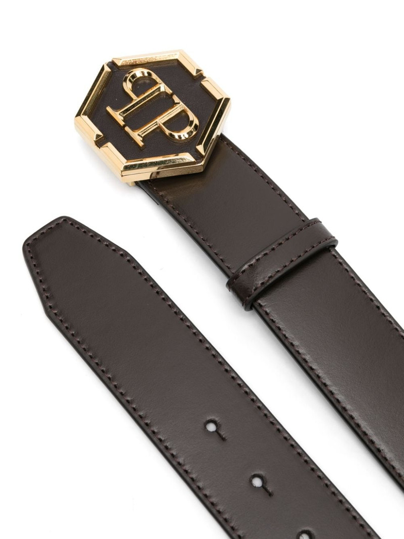 PHILIPP PLEIN logo-buckle belt outlook