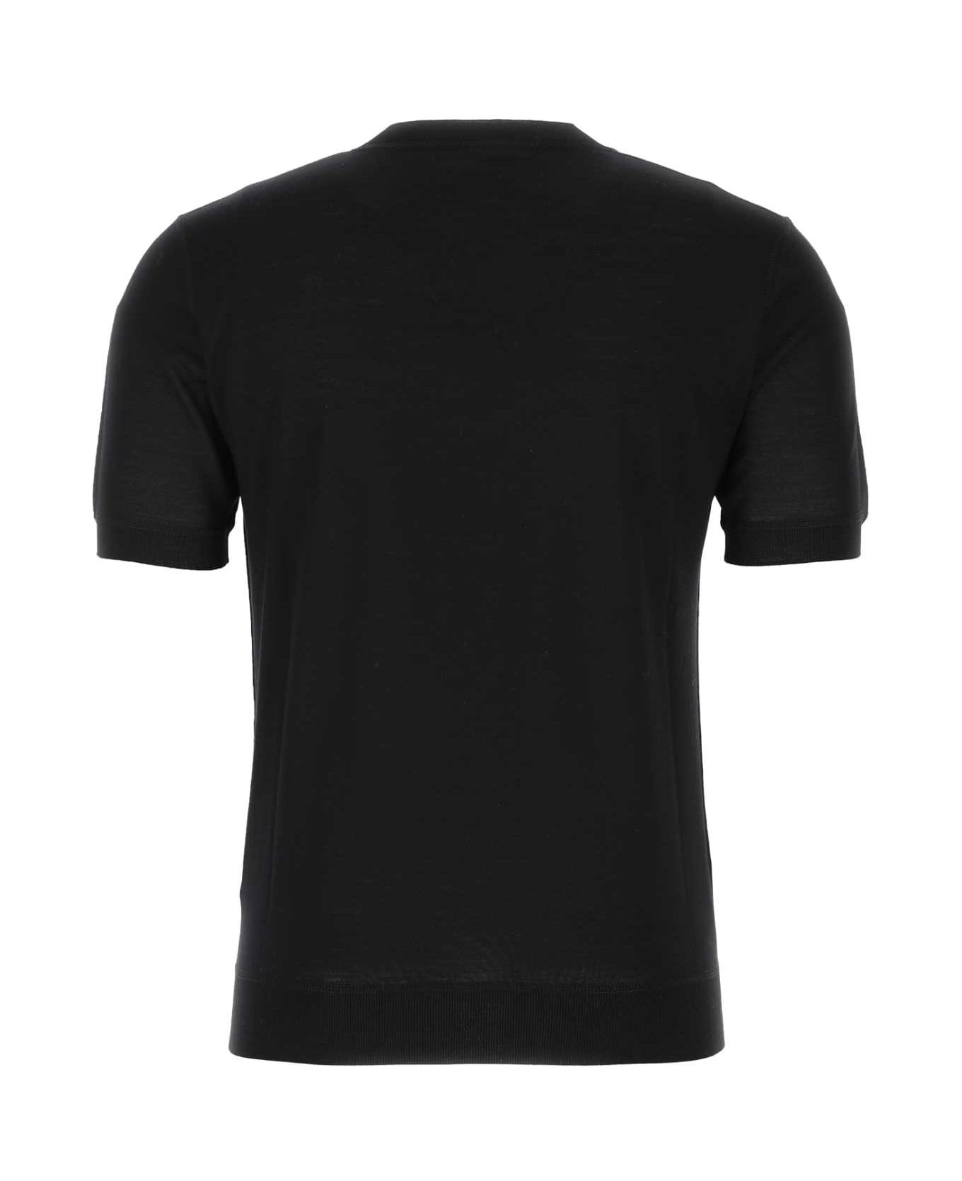 Black Wool T-shirt - 2