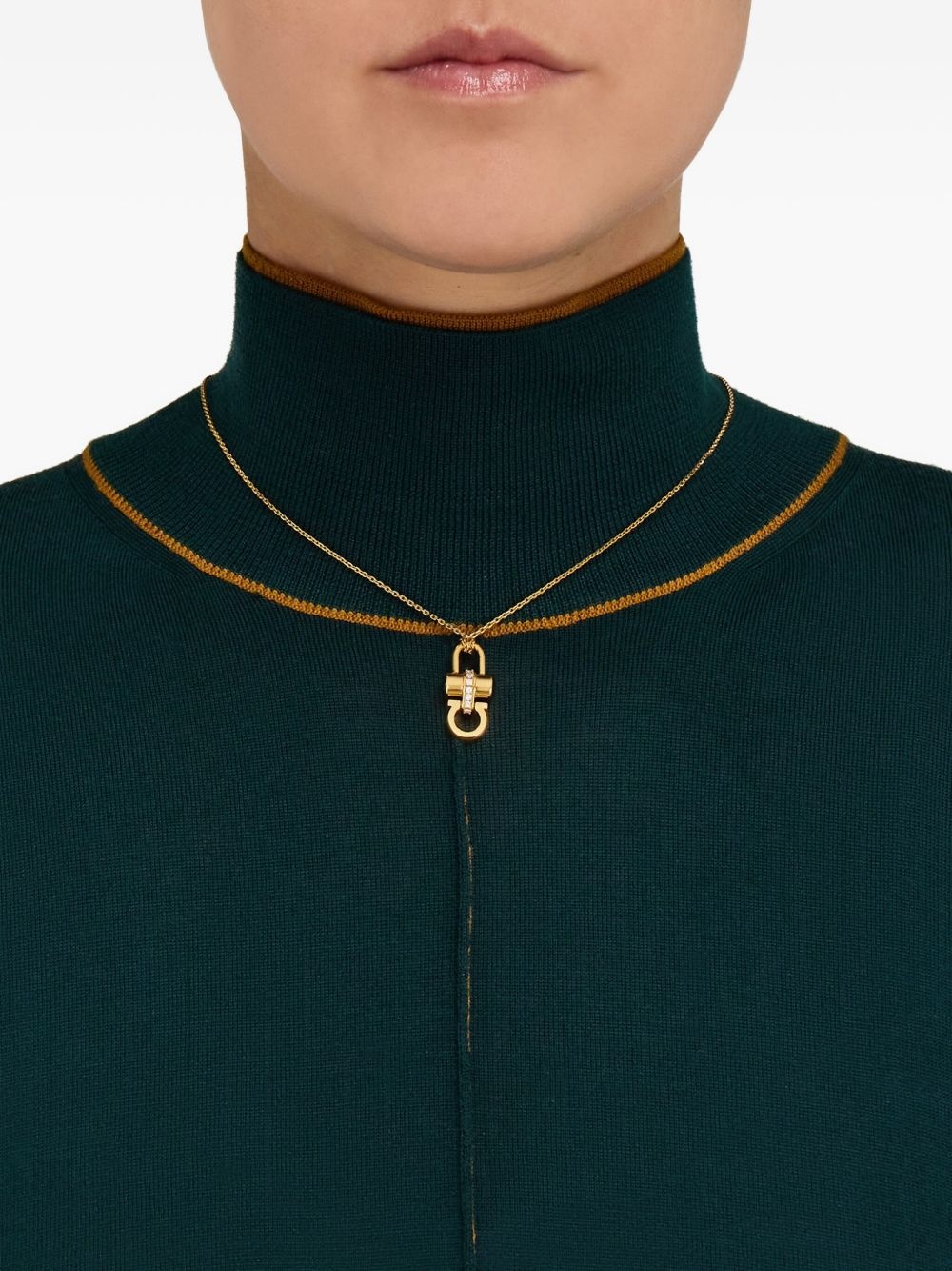 padlock pendant necklace - 2