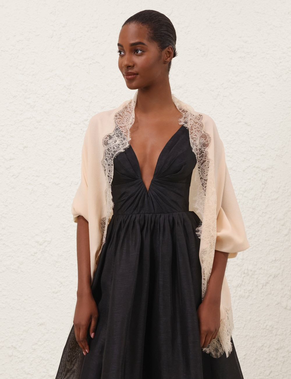 LACE WOOL STOLE - 2