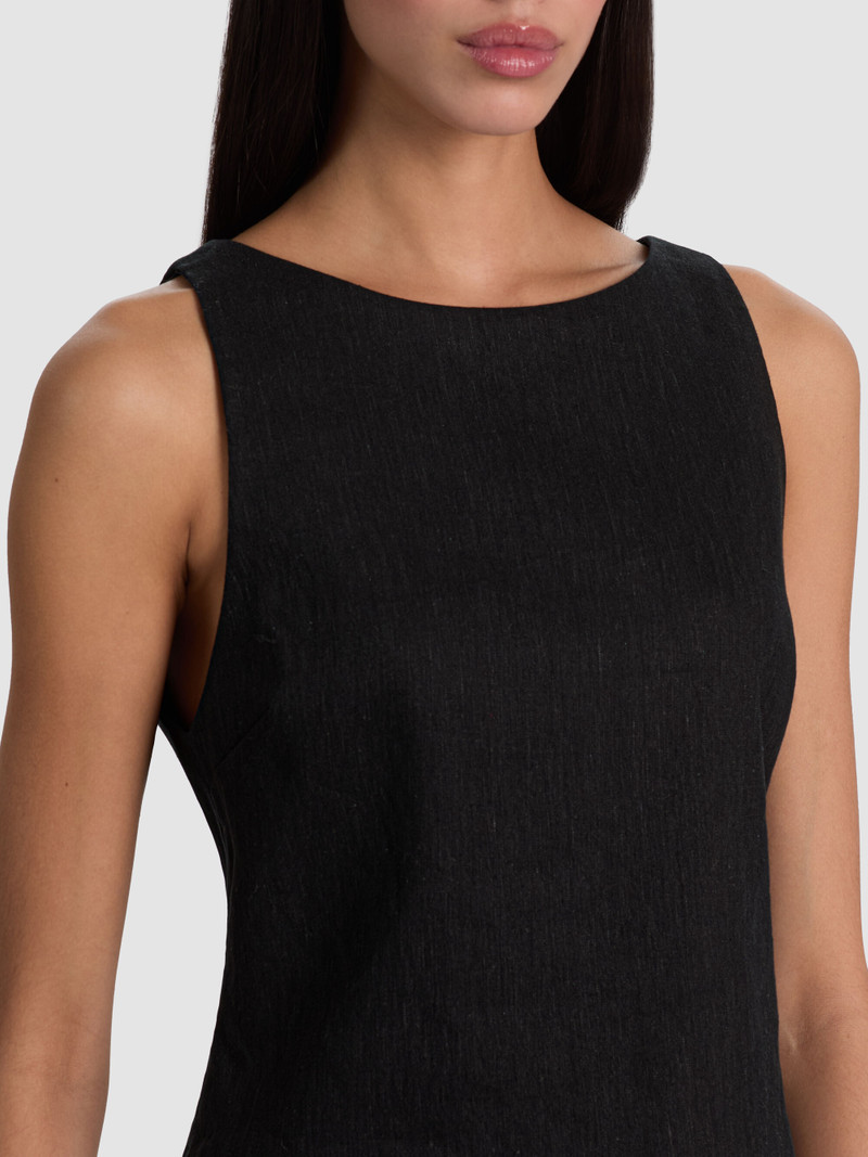 YVETTE LINEN BOAT NECK TANK 5
