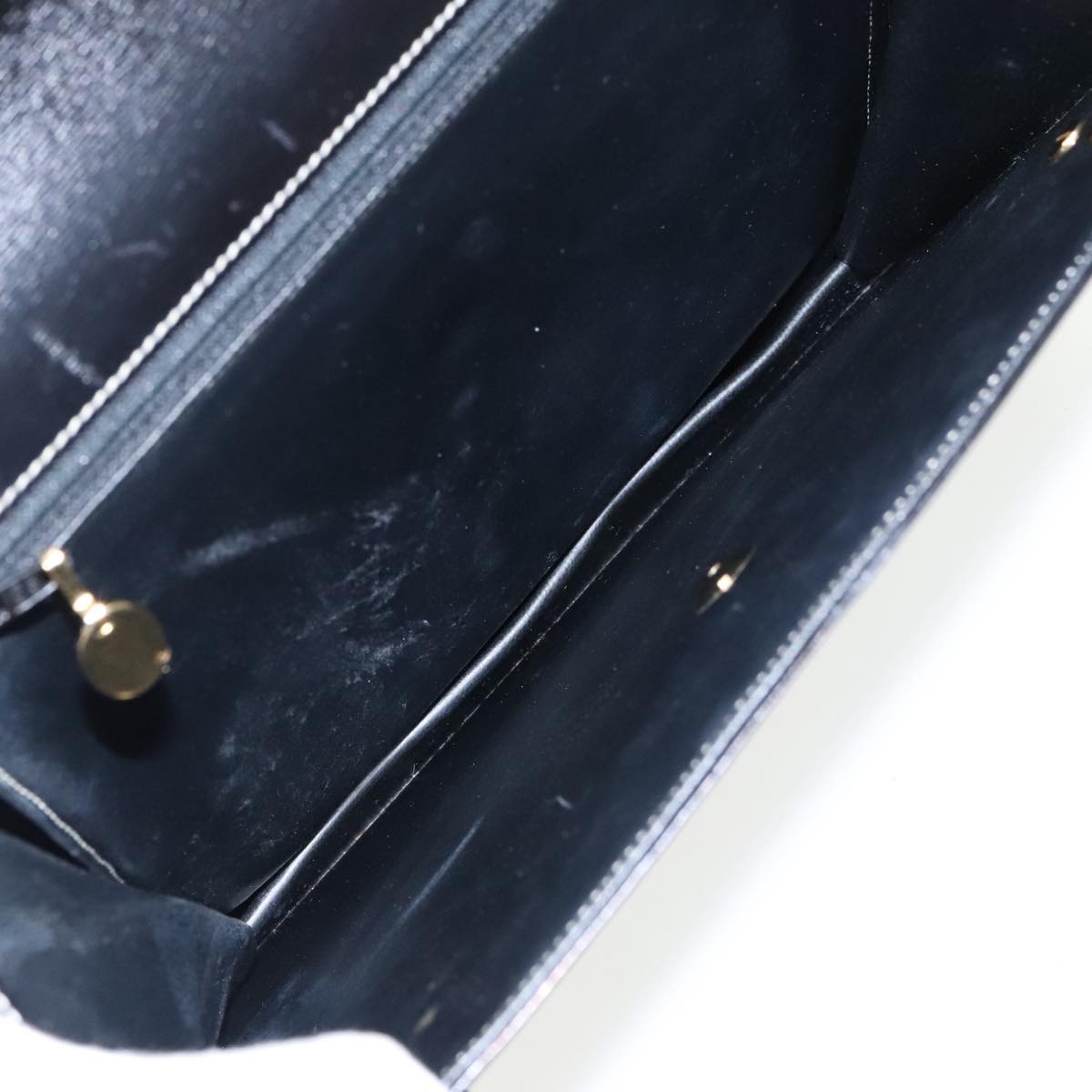DIOR Hand Bag Leather Black Gold - 11