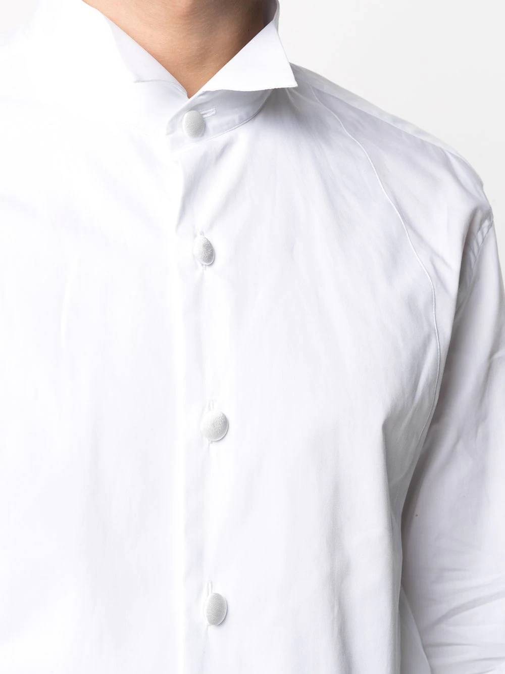 cotton wingtip shirt - 5