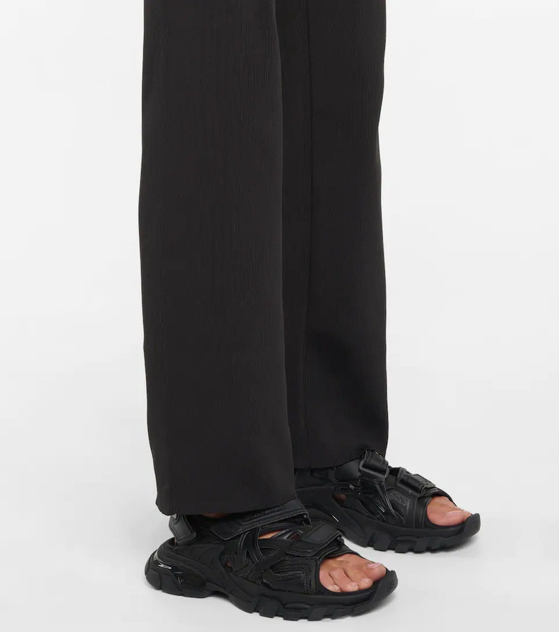 Ribbed-knit stretch-jersey straight pants 6