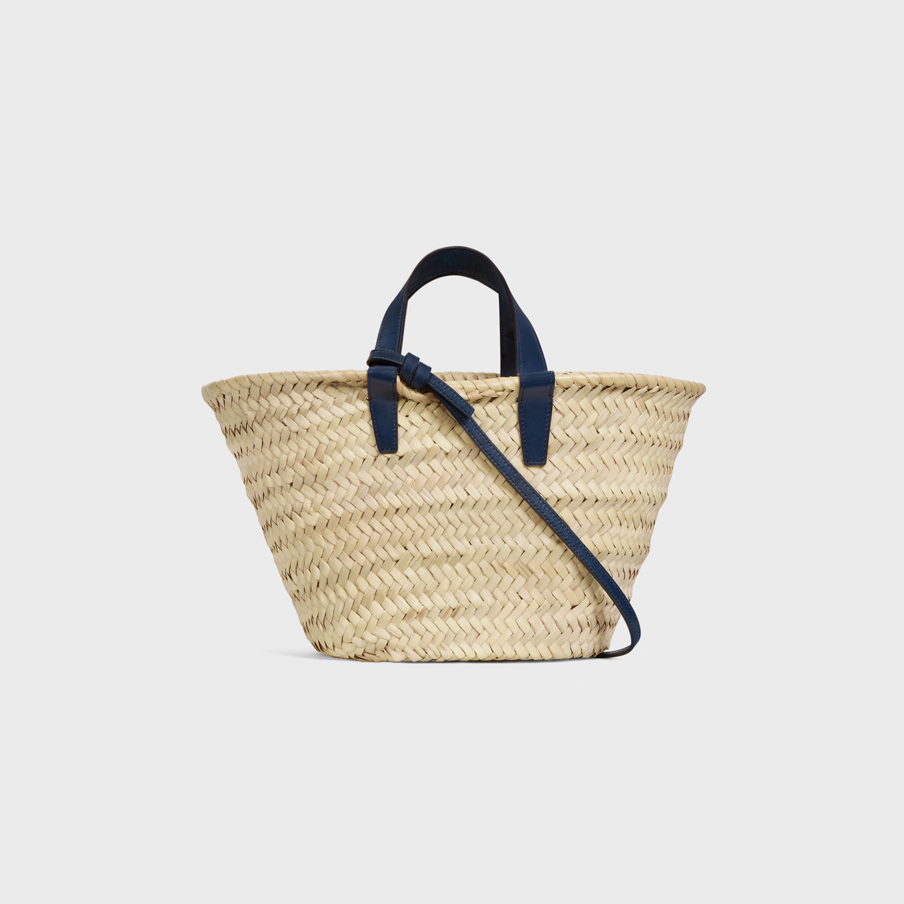 Teen Triomphe Celine Classic Panier in Palm Leaves and Calfskin - 3