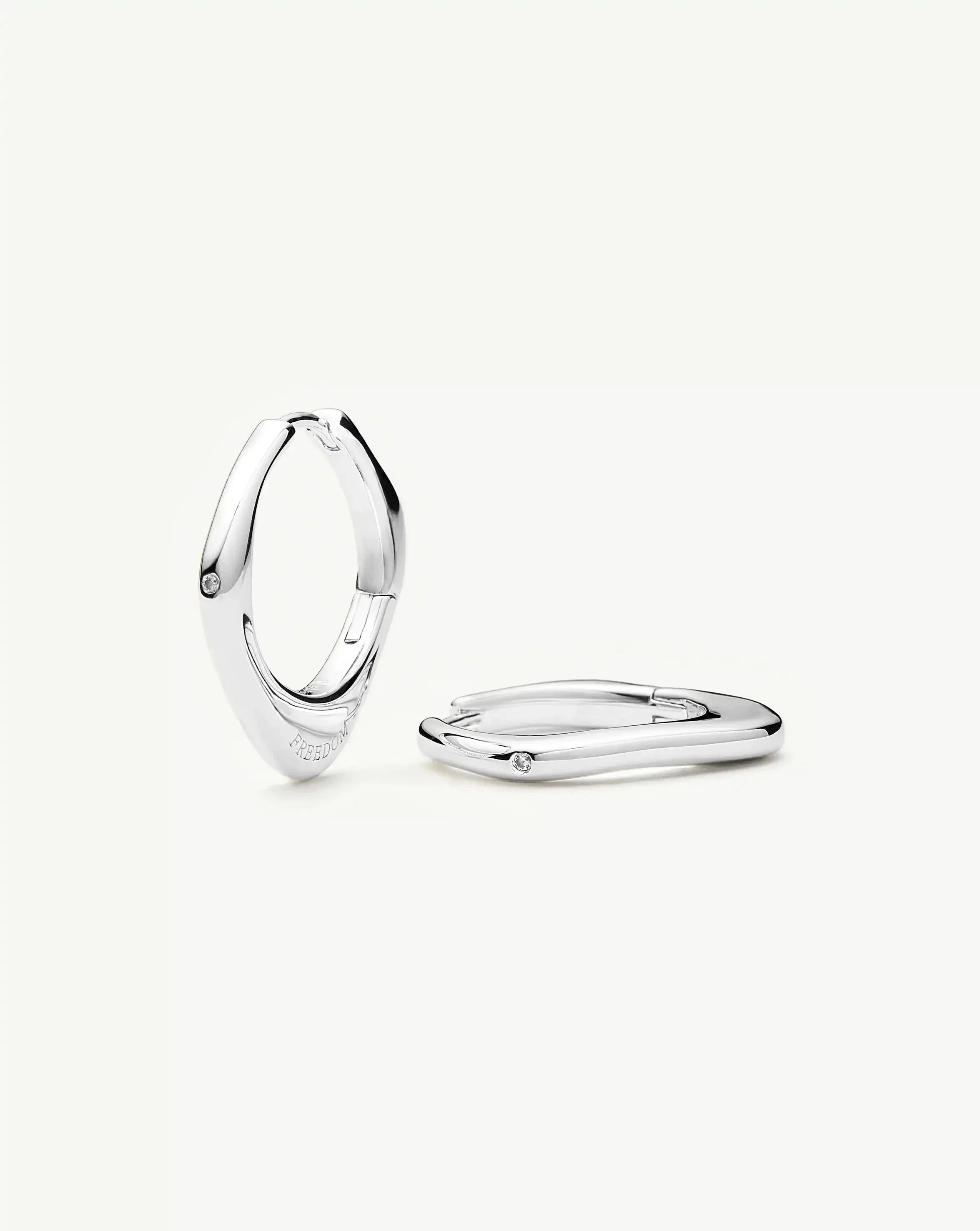 Harris Reed Fearless Medium Hoop Earrings - 1