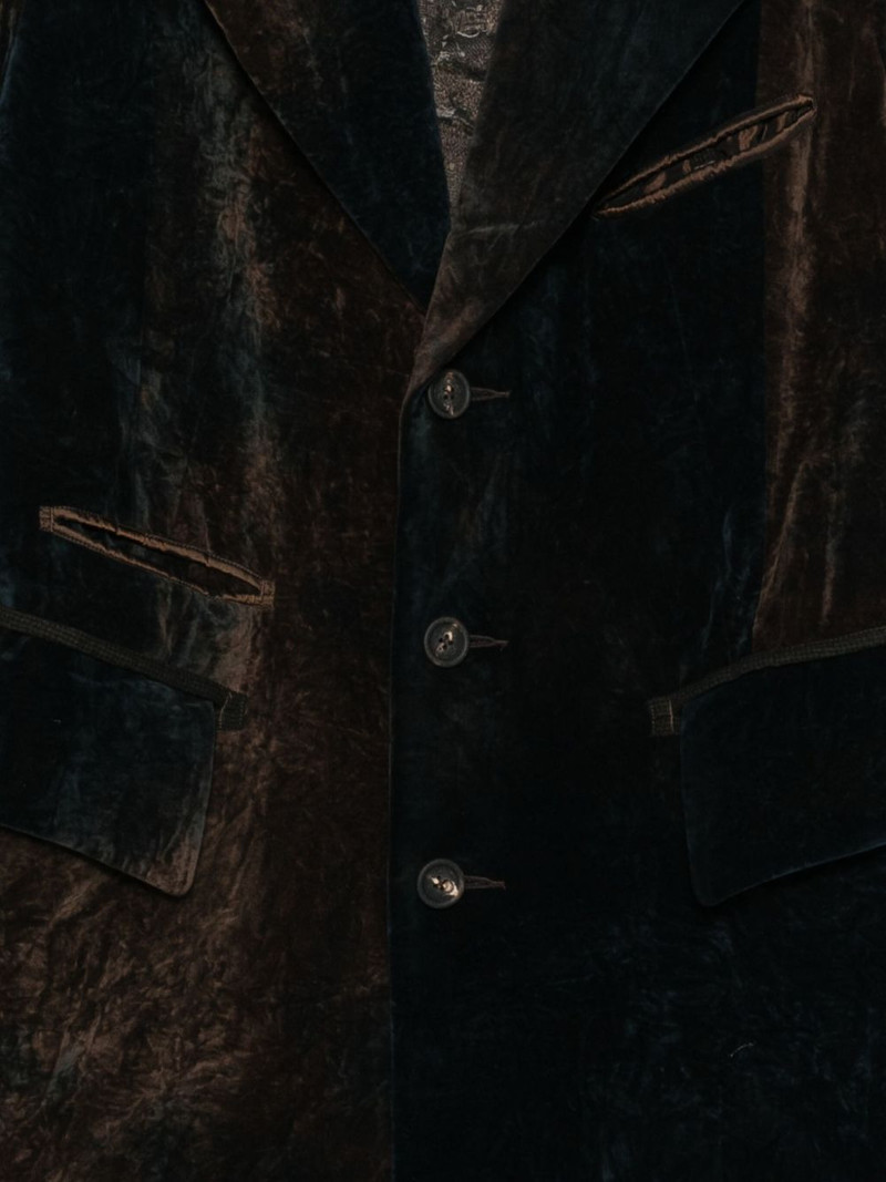 notch-lapels panelled coat 3