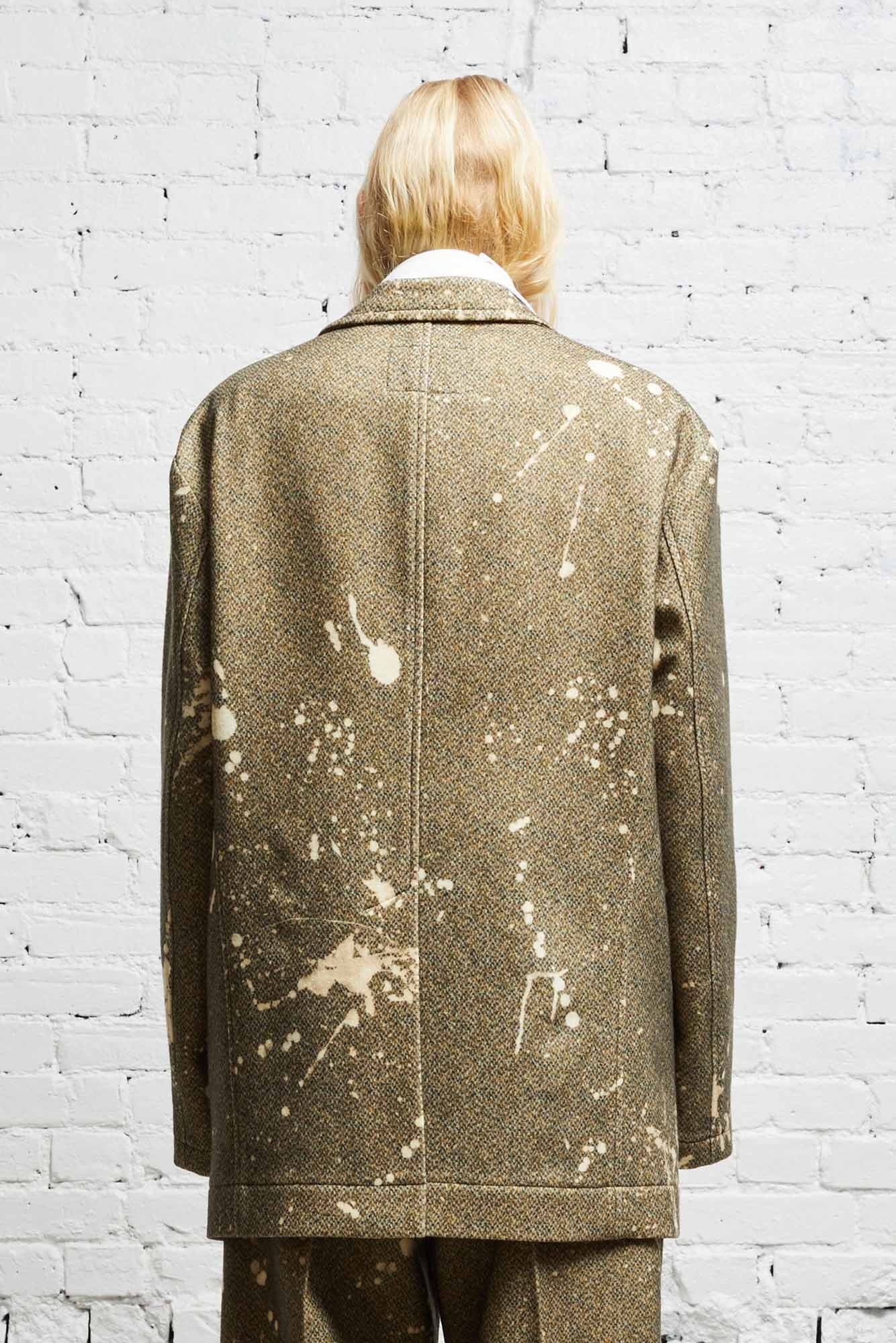OVERSIZED RAGGED BLAZER - TWEED PAINT SPLATTER - 5