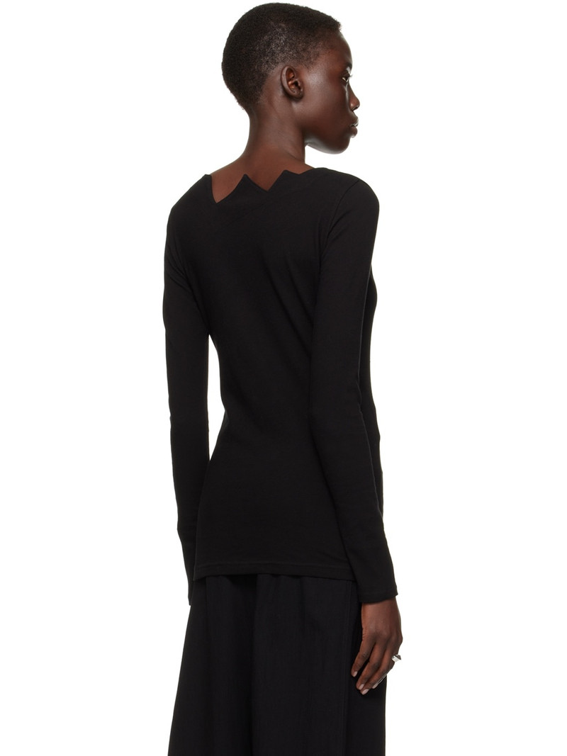 Black Zig-Zag Long Sleeve T-Shirt 3