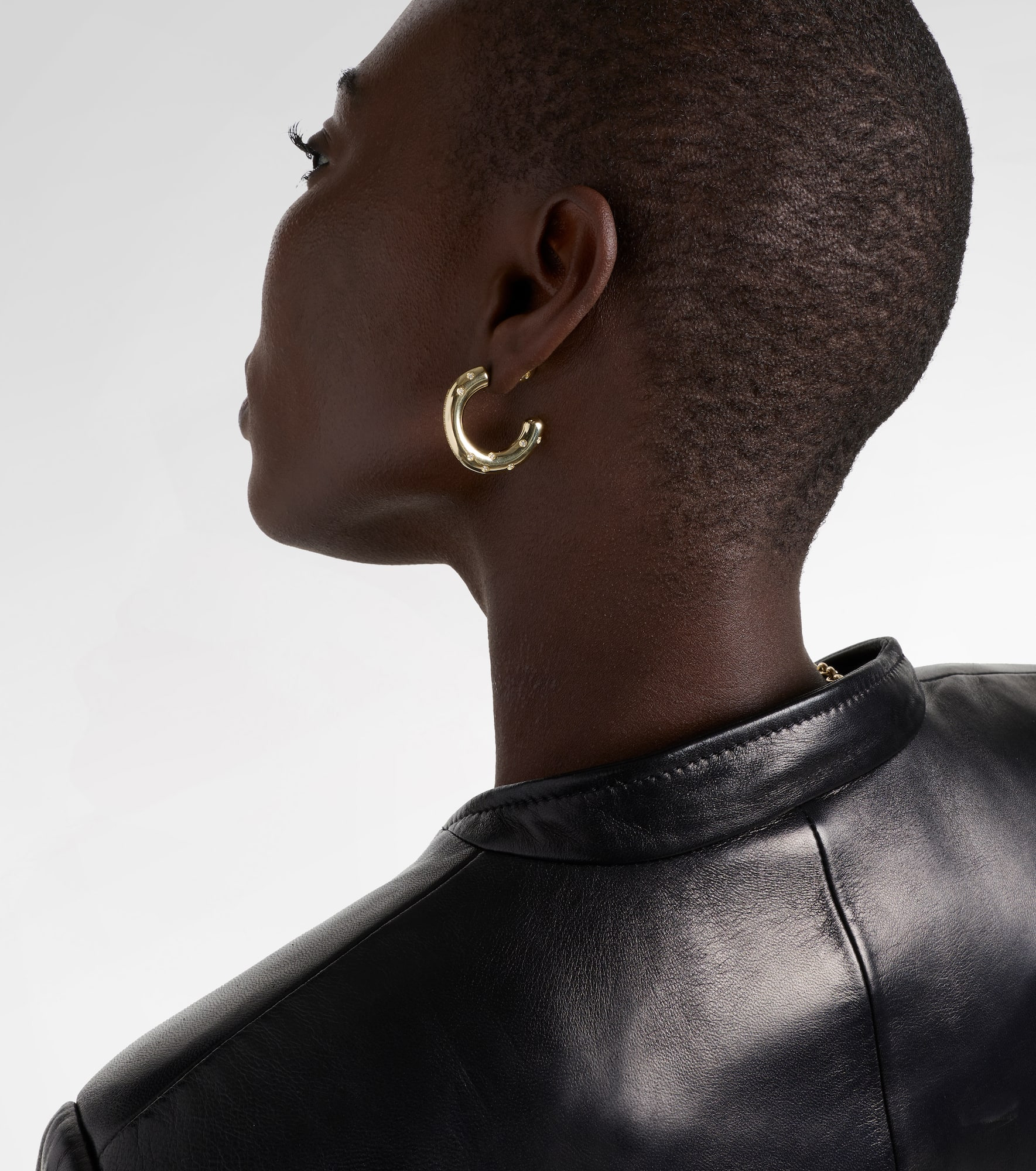 Peggy 14kt gold earrings with diamonds - 3